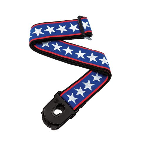 Planet Waves 50PLA10 Planet Lock Guitar Strap, Stars & Stripes