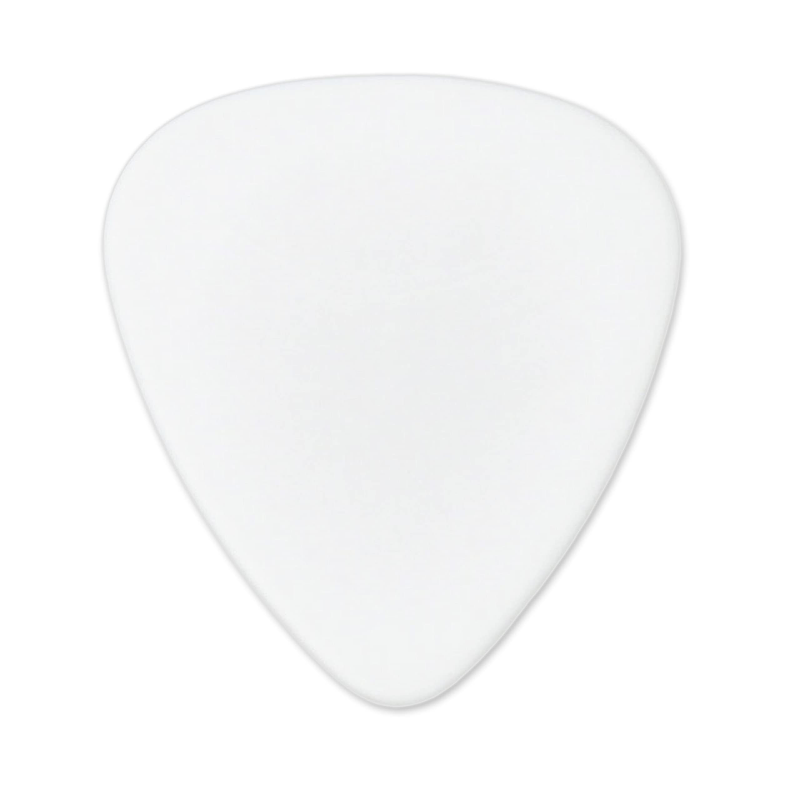 Exotic Plectrums ABS Plastic White Guitar Or Bass Pick – 351 Shape – 3 Pack