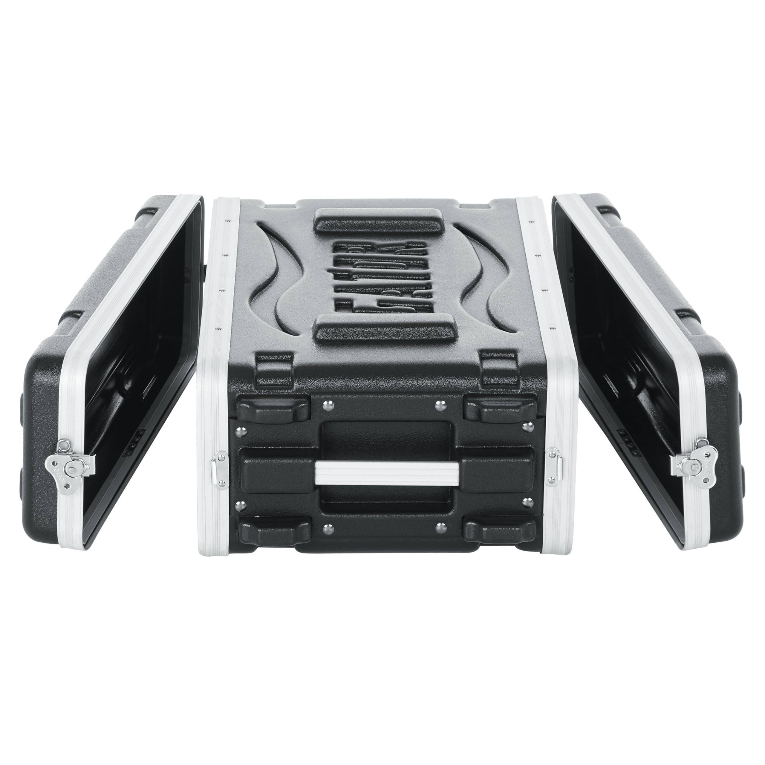Gator Cases Lightweight Molded 3U Rack Case with Heavy Duty Latches, Shallow 14.25″ Depth (GR-3S)