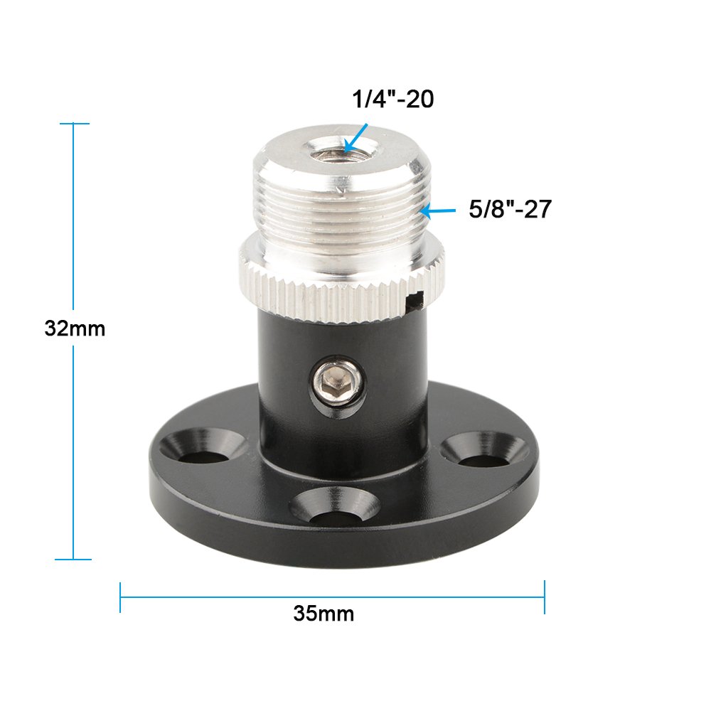 CAMVATE Microphone Table Mount with 5/8″-27 Thread – 1193