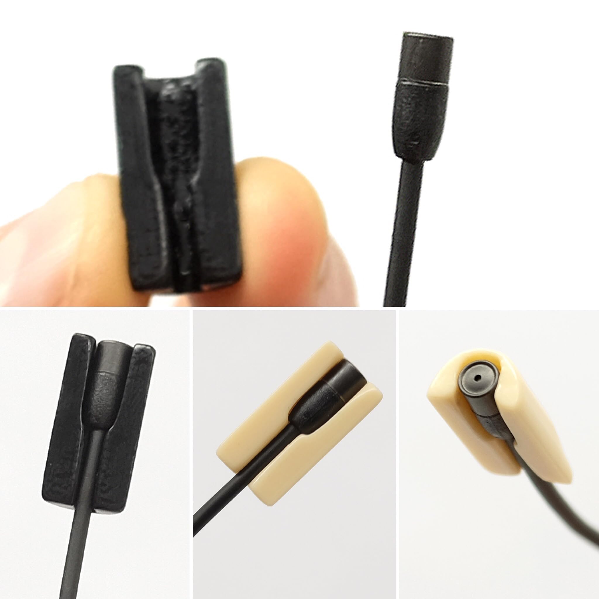 URSA MiniMount. Slim, Low-Profile and Made from Hardened Plastic. Hand-Finished for Smoothness. Includes 5x Hypoallergenic MiniMount Stickies (Black, Sennheiser MKE2)