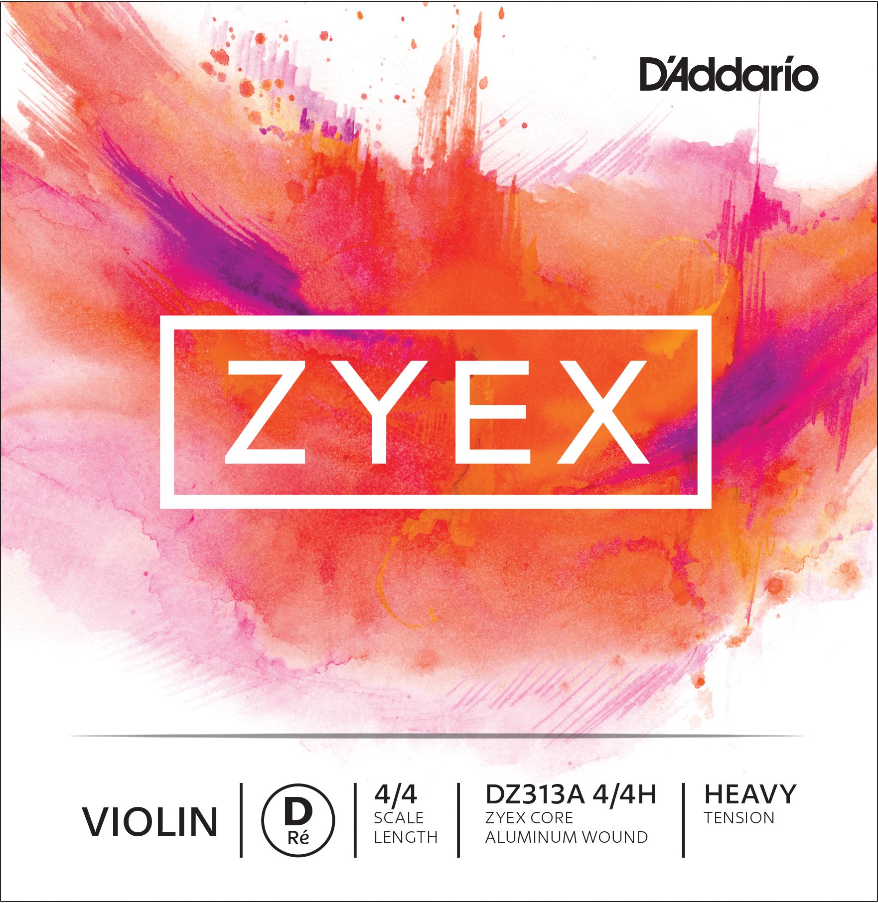 D’Addario DZ313A 4/4H Zyex 4/4 Violin String D Aluminum Heavy