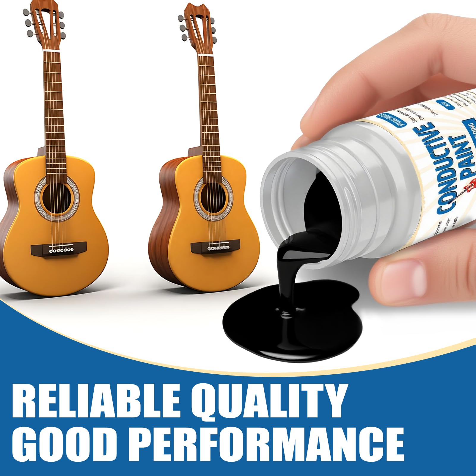 WANJAO Guitar Shielding Paint, Effectively Reduce Buzz&Radio Interference