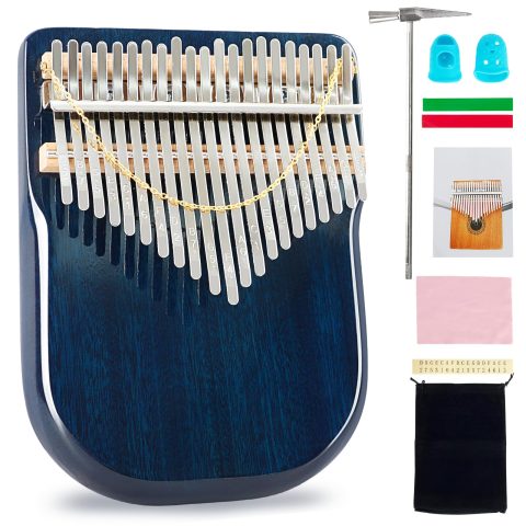 EASTROCK 21 key Karimba Sapele solid wood Flat-board Thumb Piano Portable
