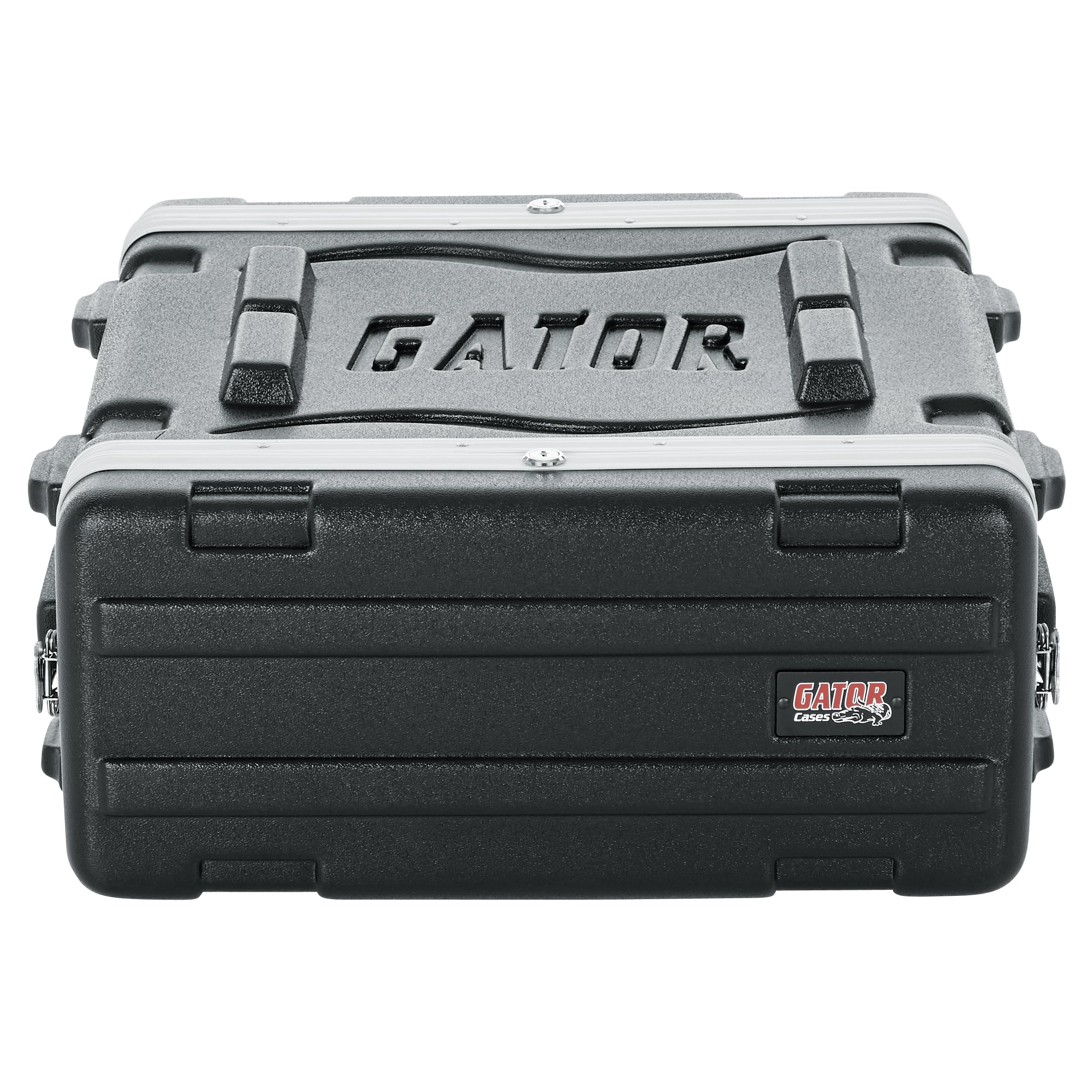 Gator Cases Lightweight Molded 4U Rack Case with Heavy Duty Latches, Standard 19.25″ Depth, (GR-4L)