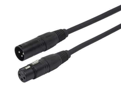 Monoprice AES/EBU Cable – 1.5 Meter – Black, 22AWG, Twisted Conductors With Copper Braid and Aluminum Foil Shielding