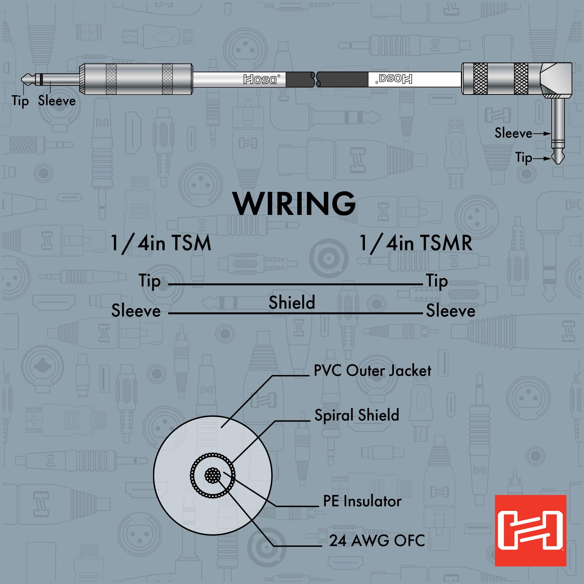Hosa GTR-205R Cable