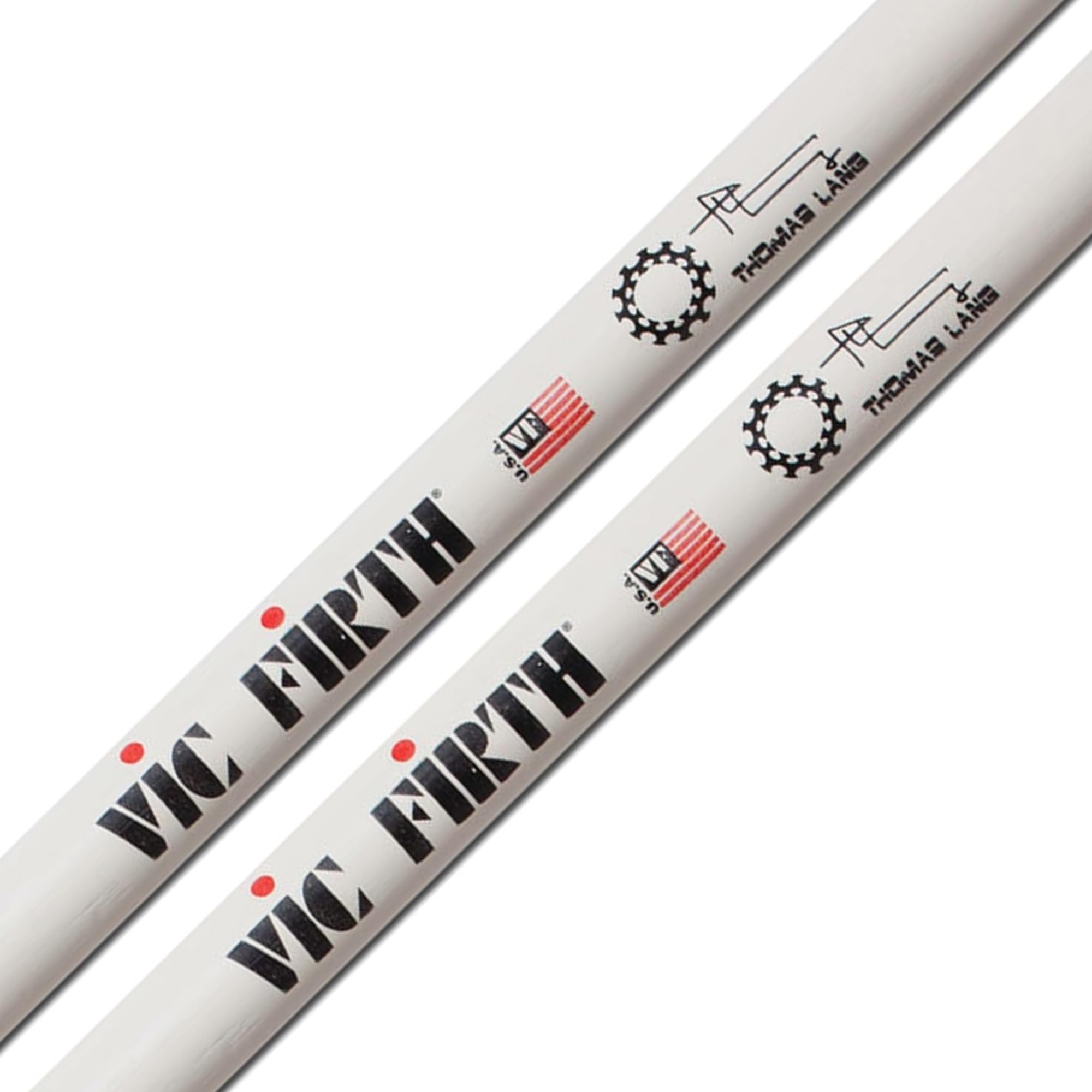 Vic Firth Signature Series Thomas Lang Drumsticks – 3‑Pack Bundle with Austin Bazaar Polishing Cloth