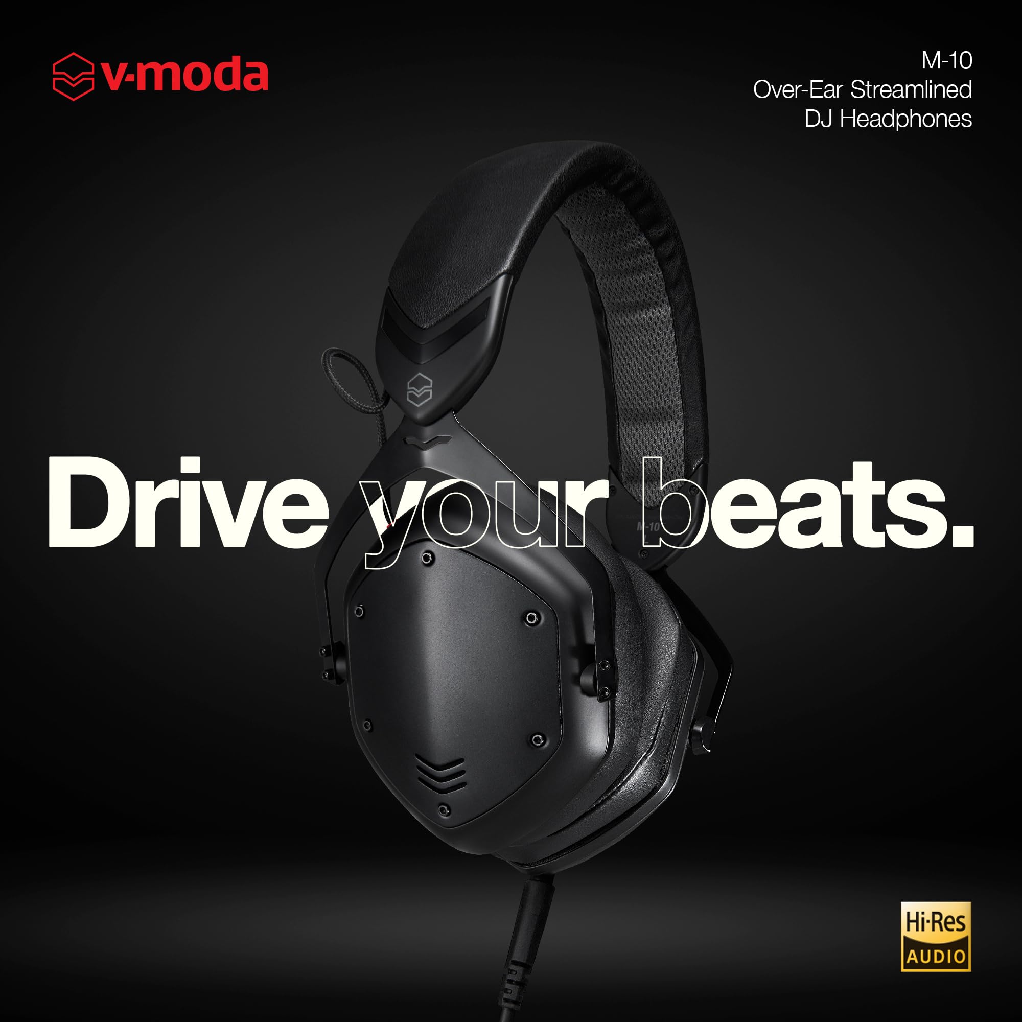 V-Moda M-10 Over-Ear DJ Headphones, Black