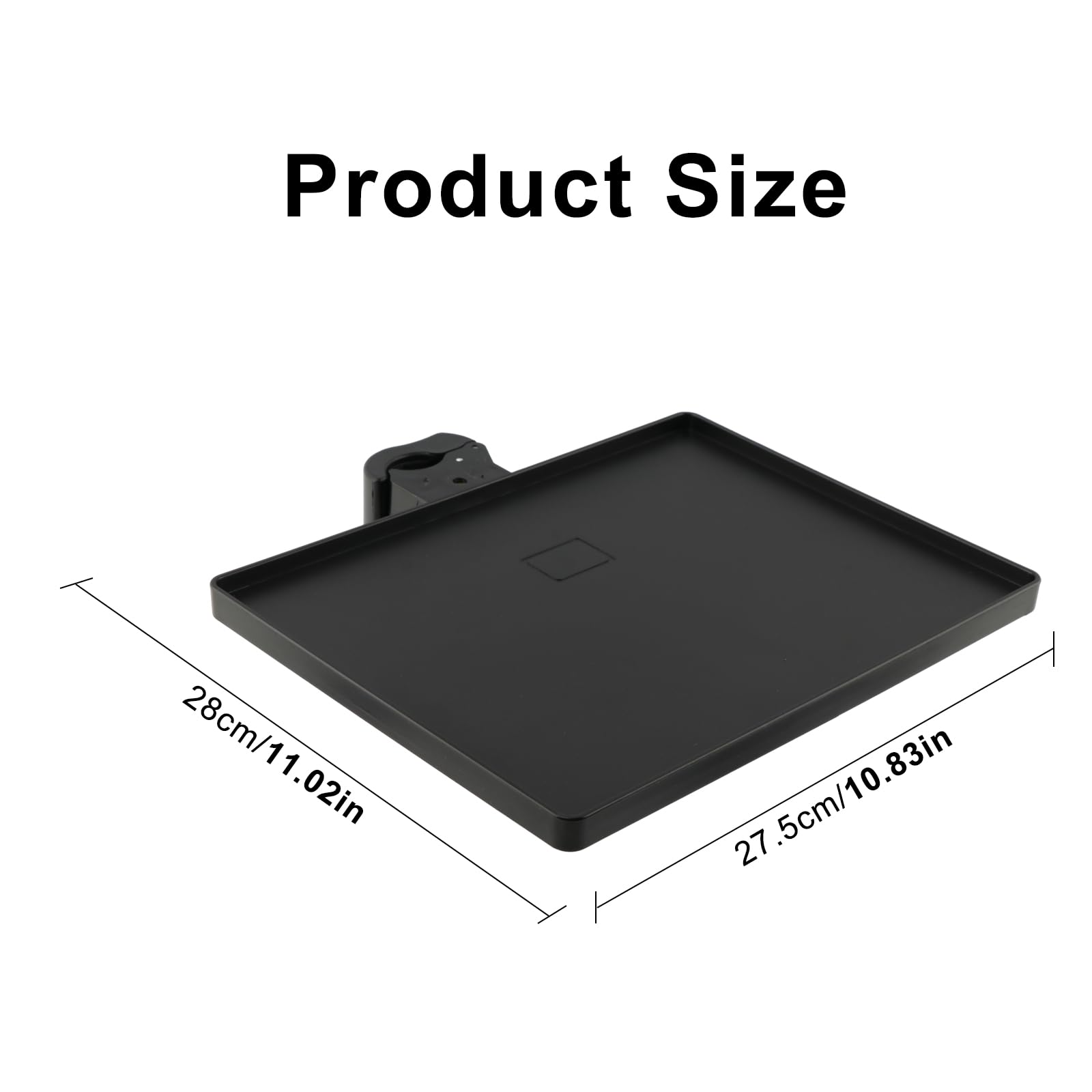 Mic Stand Tray, 11″ x 10.8″Large Microphone Stand Tray for Mixers & Gear