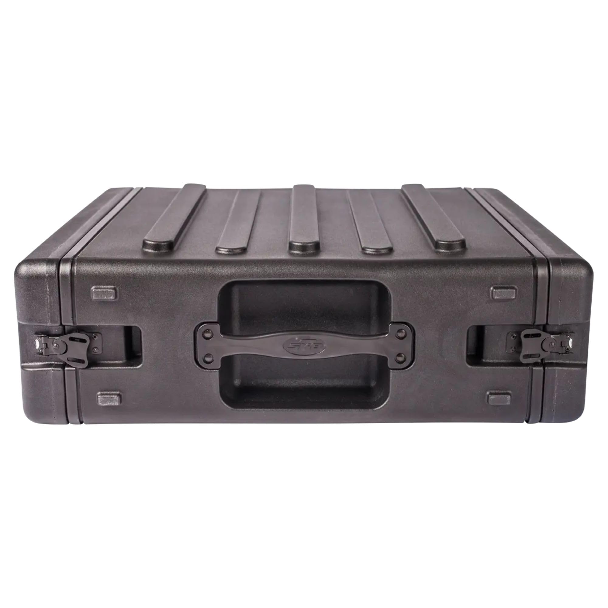 SKB 3U Roto Rack Case – Durable Polyethylene Gear Protector, Stackable, Waterproof with Twist Latches & Rubber Feet for Musicians, Black