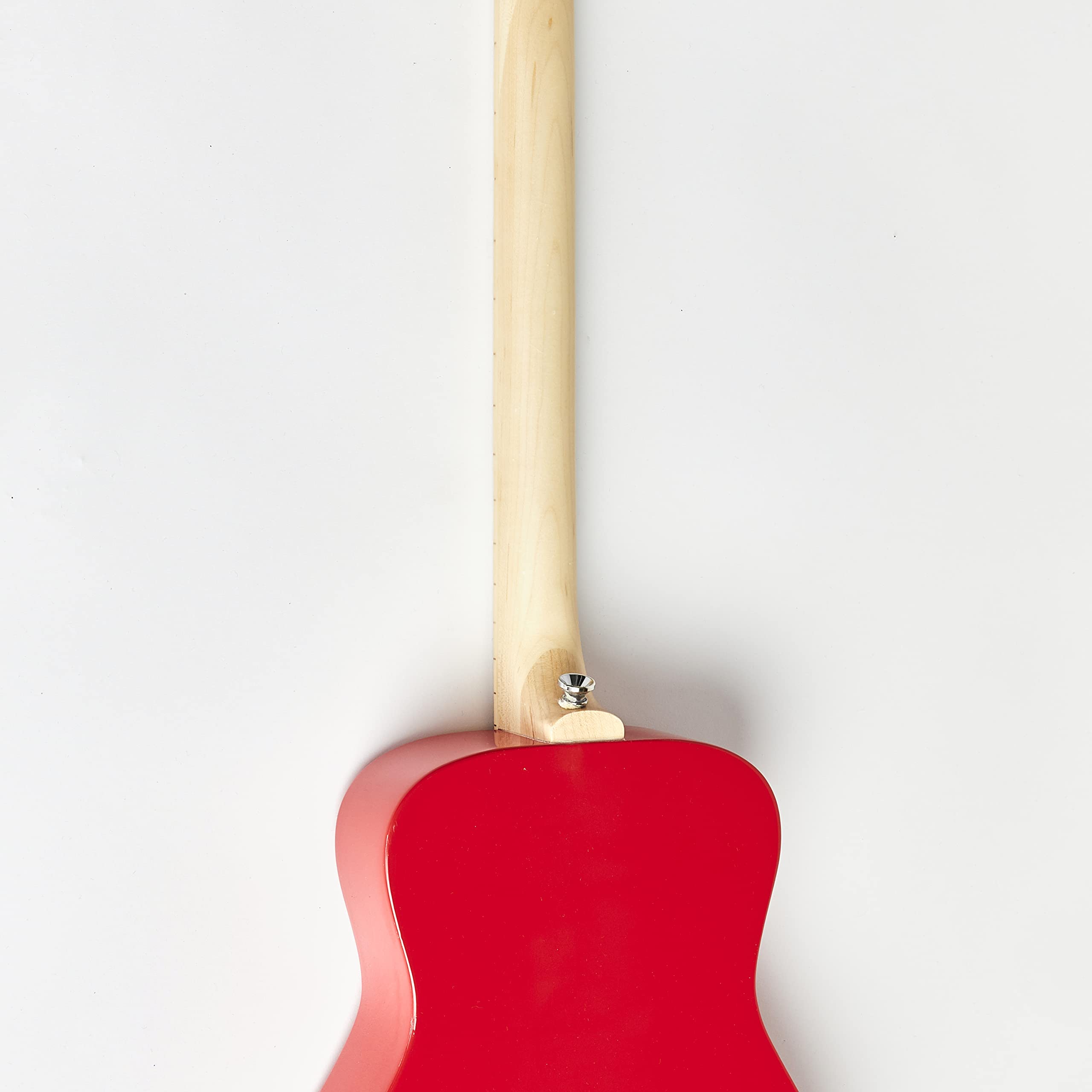 Loog Pro Acoustic kids Guitar 3-strings Ages 6+ Learning App and Lessons Included Red