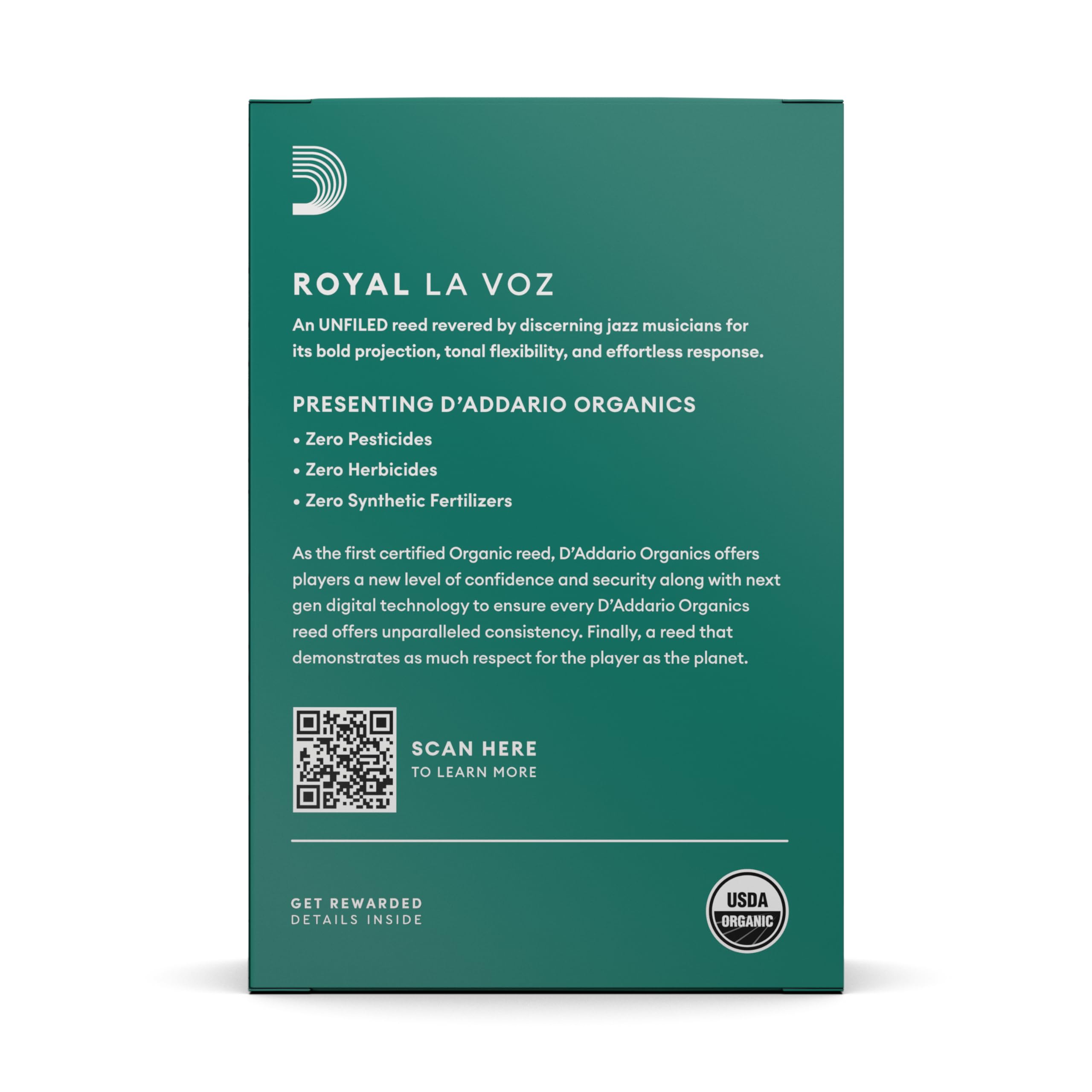D’Addario RIC10HD La Voz Soprano Sax Reeds, Strength Hard, 10-pack