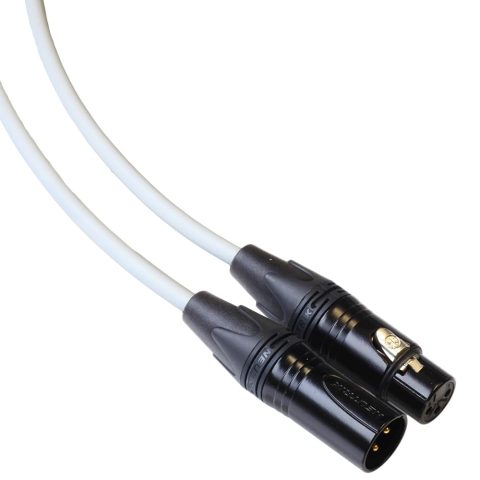 BJC Star Quad XLR Cable, Canare L-4E6S with Neutrik BXX-Series XLRs, (Single Cable, White, 3 Foot)