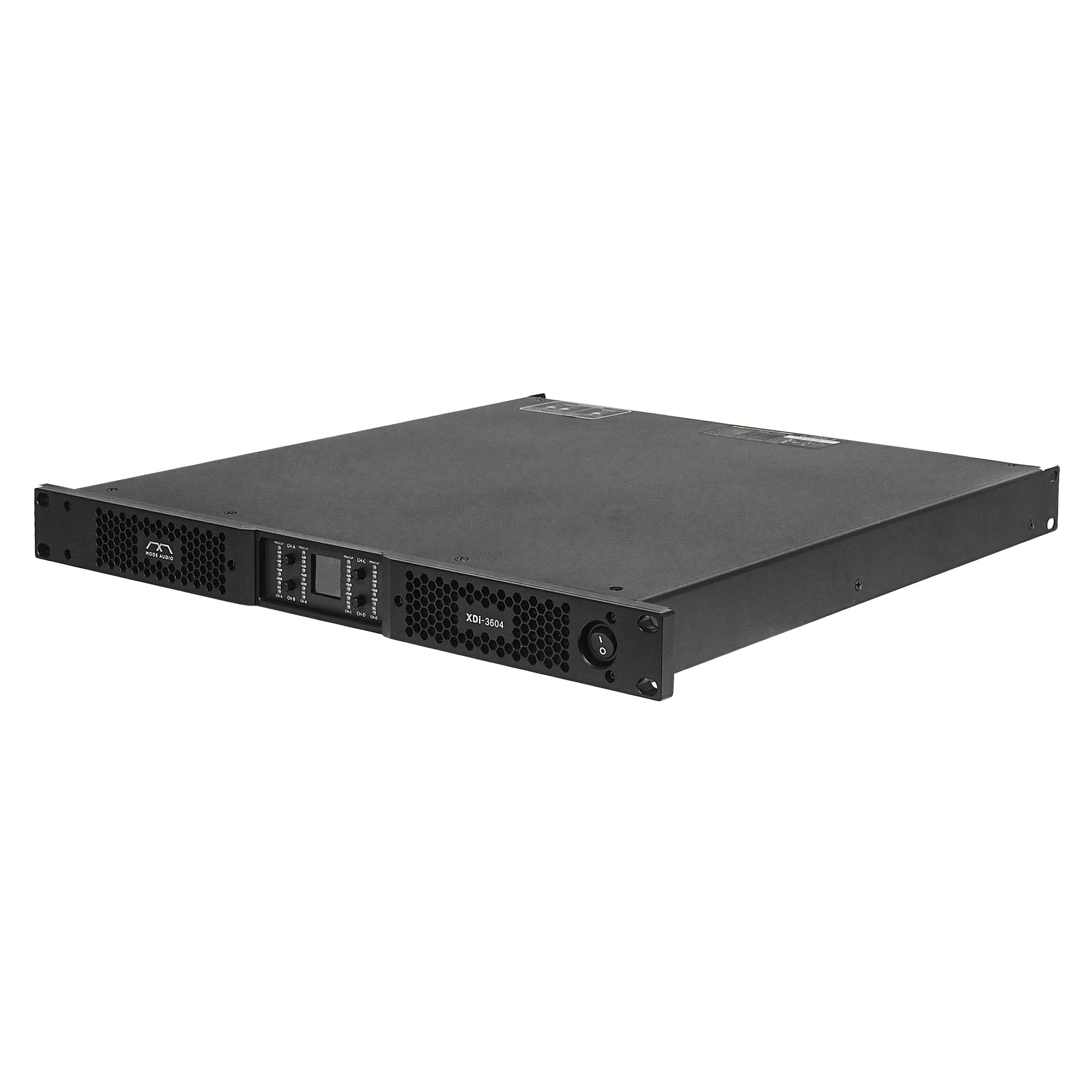 Sound Town Mode Audio High Power Density Class-D 4-Channel PA/DJ Power Amplifier, 4 x 3600W RMS at 4-ohm, with PFC Power, LED Screen (XDi-3604)