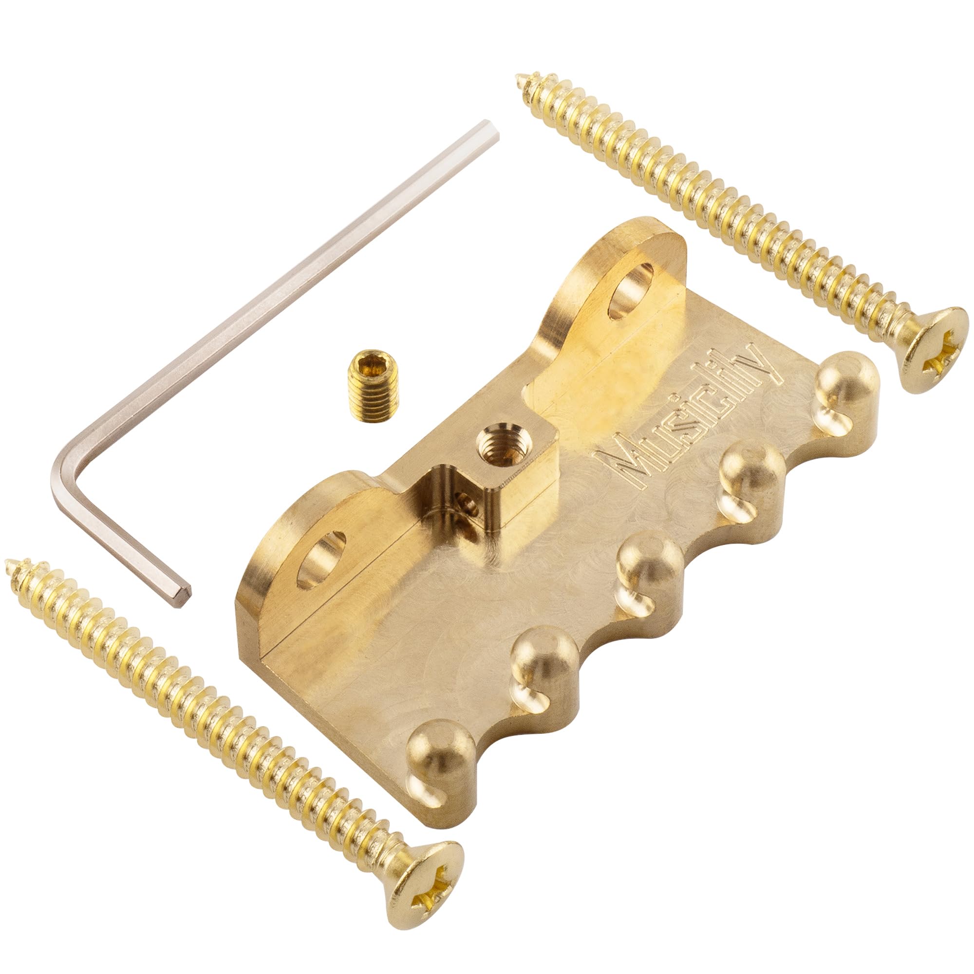 Musiclily Ultra Heavy Full Brass Guitar Tremolo Bridge Claw Original Color