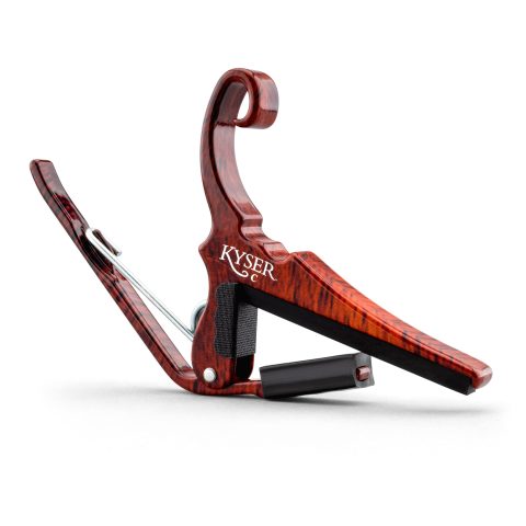 Kyser Musical Products Quick-Change Guitar Capo, KGCRWA, Rosewood – For Classical Guitars, Made in USA, Quality, Strong, Lightweight, Quick & Easy Key Changes, Innovative, Perfect Fit For Classicals