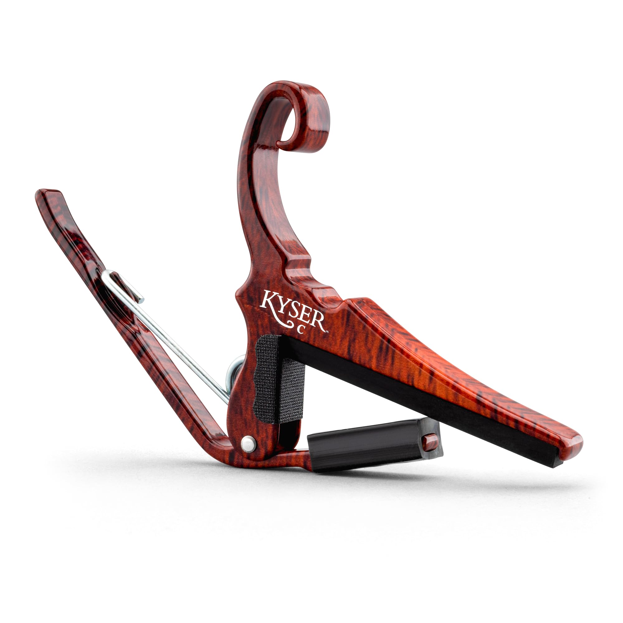 Kyser Musical Products Quick-Change Guitar Capo, KGCRWA, Rosewood – For Classical Guitars, Made in USA, Quality, Strong, Lightweight, Quick & Easy Key Changes, Innovative, Perfect Fit For Classicals