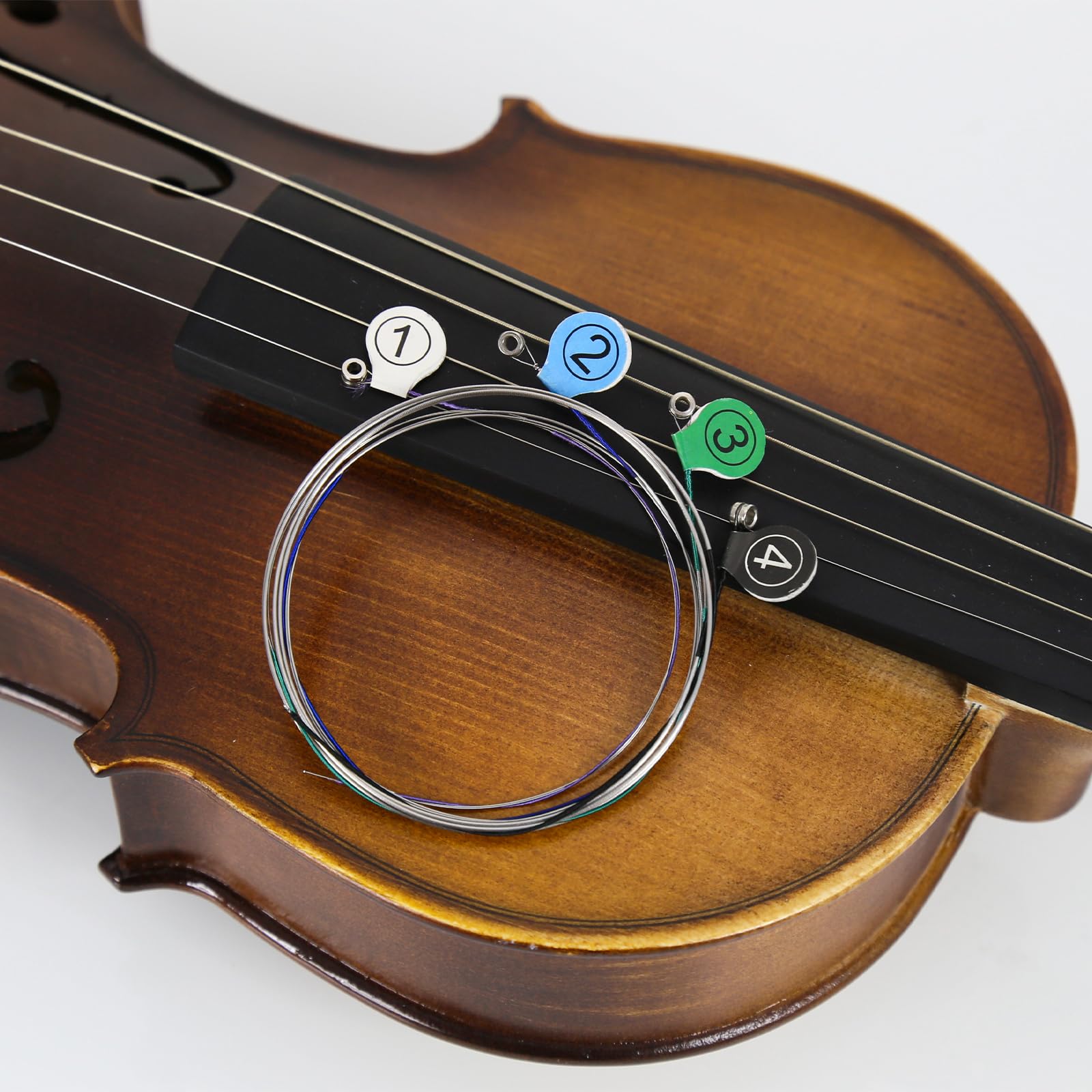 Danchet Violin Strings 4/4 Full Set Academy Performance Grade, Ball End, Medium Soft Wound 601 (Includes E, A, D, G Strings) – Reliable, Affordable Violin Replacement…