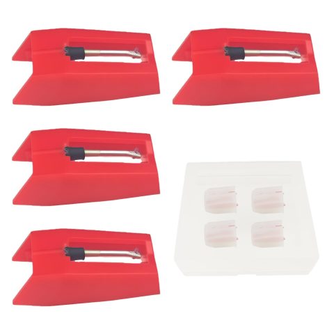 Record Player Needle,4 PCS Turntable Record Player Needles Replacement Compatible with Crosley, Victrola & More Turntable,Phonograph Cartridge Needle
