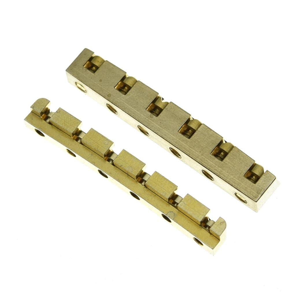 KAISH 43mm Height Adjustable Brass Guitar Nut Metal Nut for Les Paul or LP SG Electric Guitar
