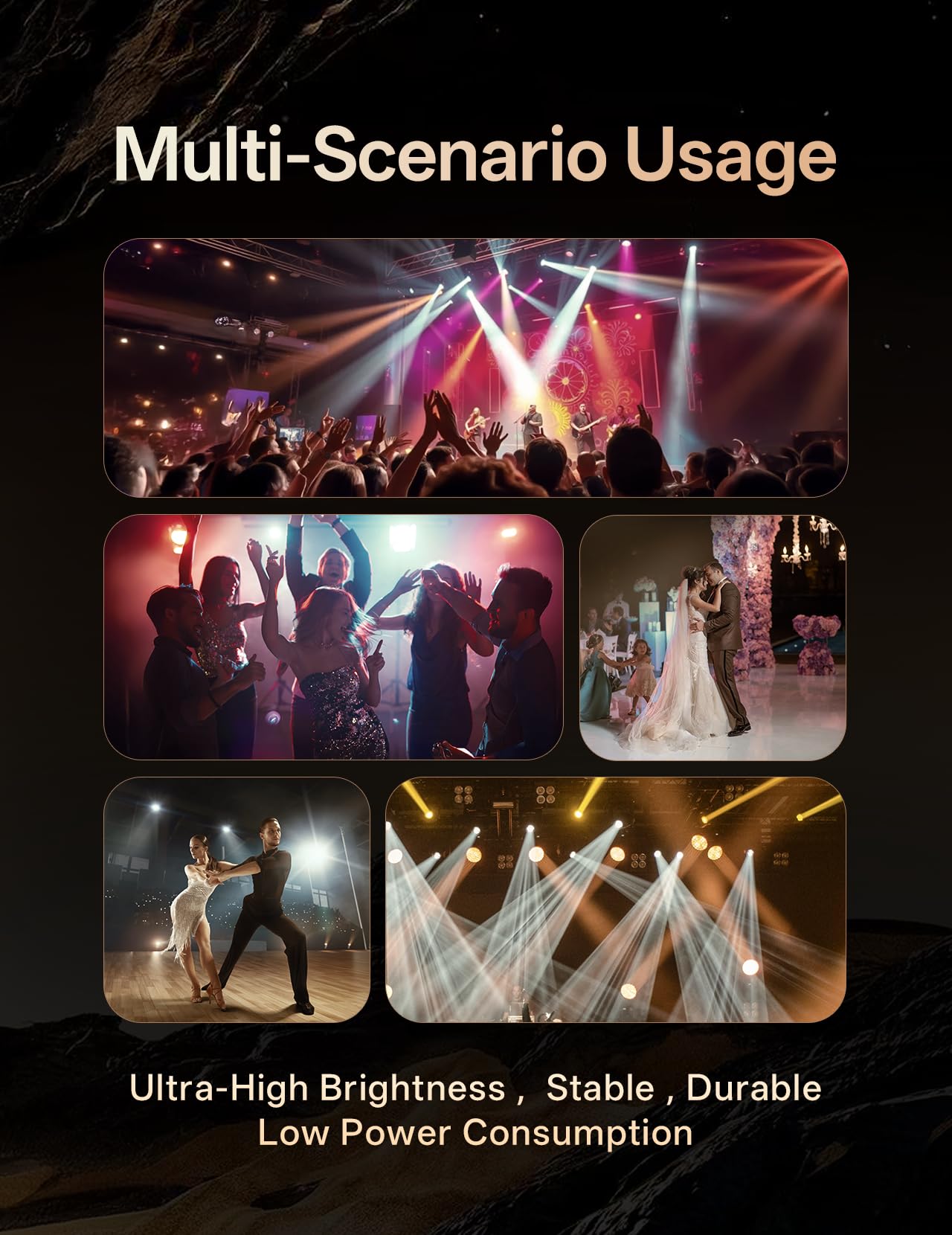 LED Disco Ball Stage Lights, for Disco Show Wedding Party Chrismas
