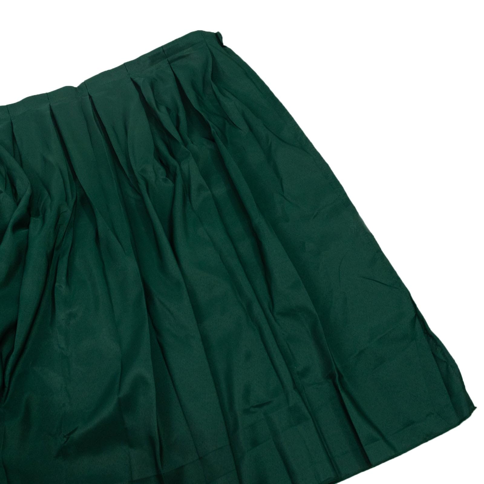 Efavormart Portable Stage Skirting Polyester Shirred Pleat Stage Cover for Wedding Platform Hunter Emerald Green – 36″ x20ft