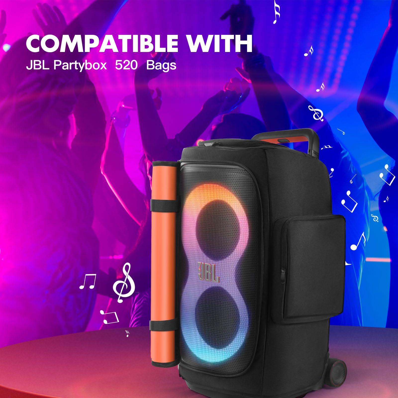 TATAVR Cover for JBL PartyBox 520, Waterproof Dustproof Speaker Travel Bag