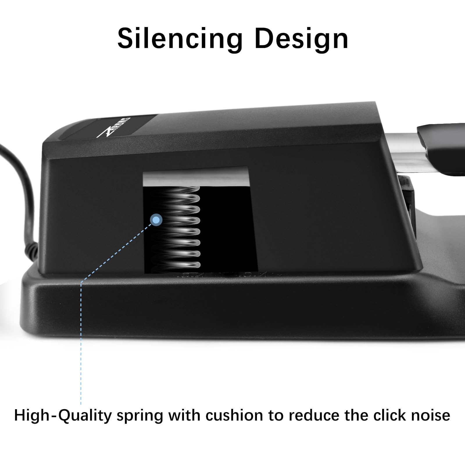Sustain Pedal Universal for Keyboard, Piano Pedal with Polarity Switch for Digital Piano