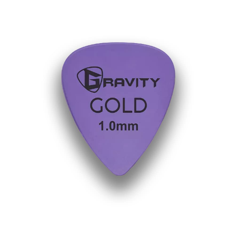 Gravity Gold Series Guitar Picks – Ideal For Beginners & Professionals – Pack of 4
