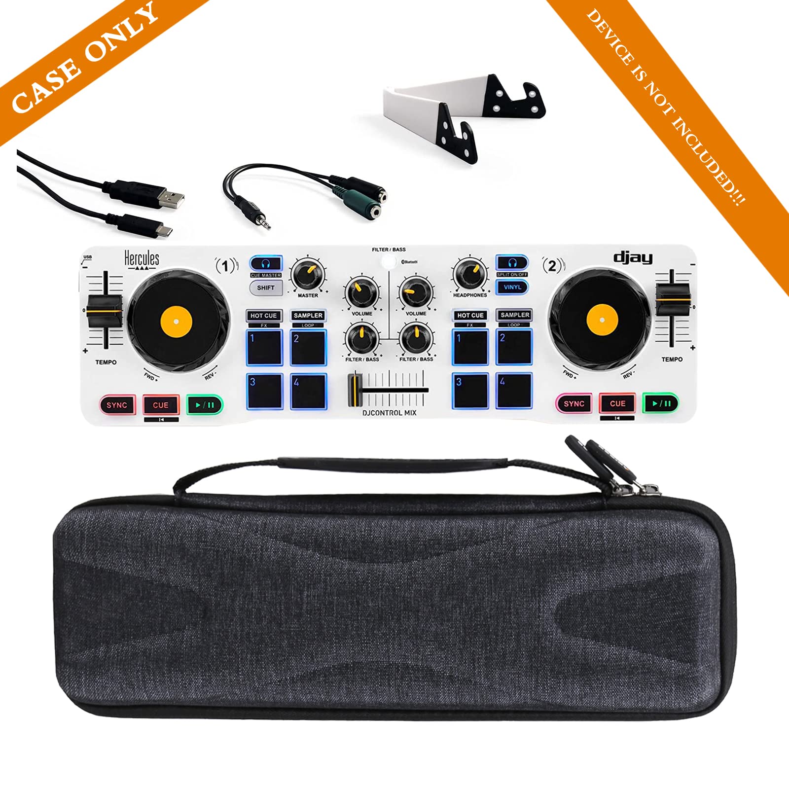 Aproca Hard Storage Travel Case, for Hercules DJControl Mix – Bluetooth Wireless DJ Controller