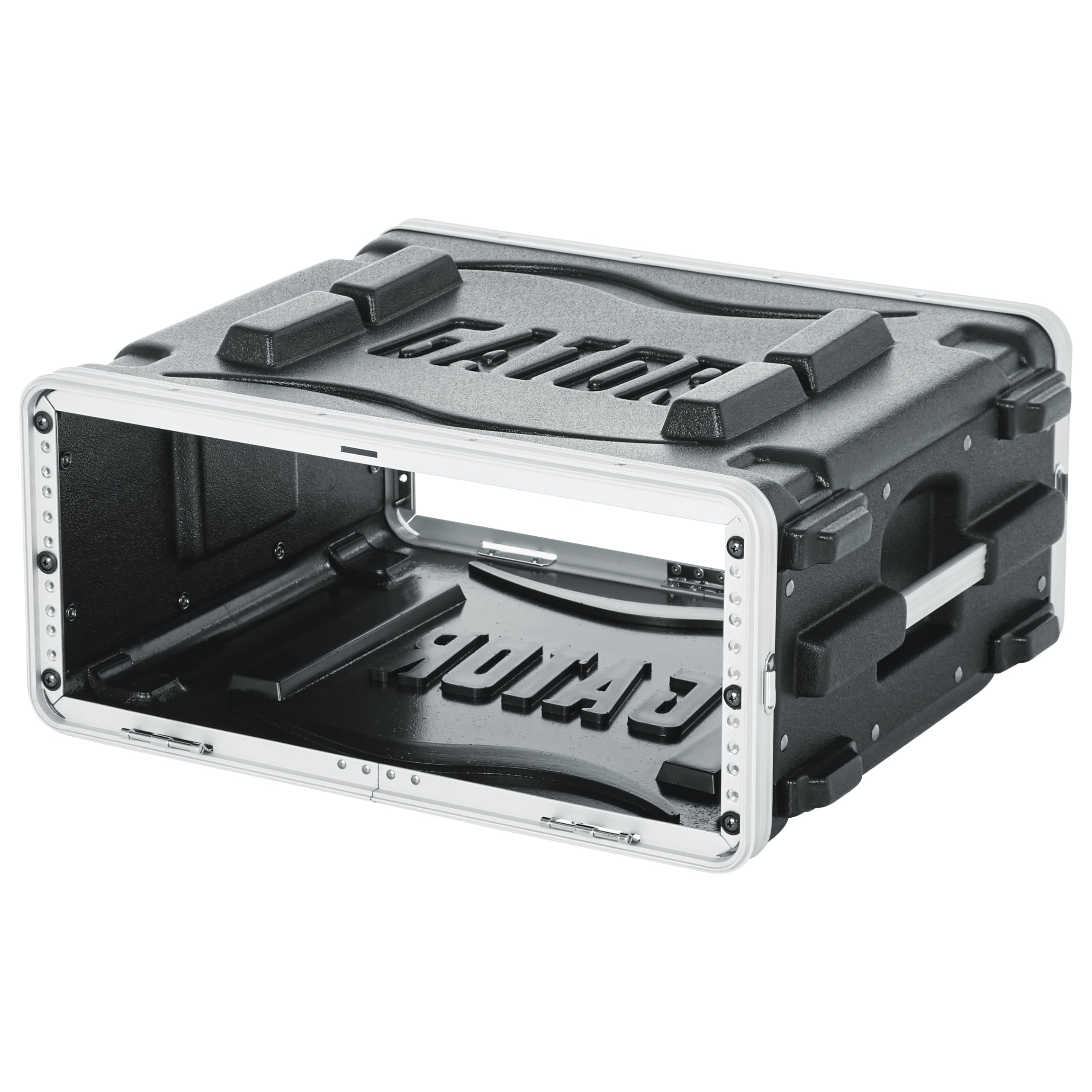 Gator Cases Lightweight Molded 4U Rack Case with Heavy Duty Latches, Standard 19.25″ Depth, (GR-4L)