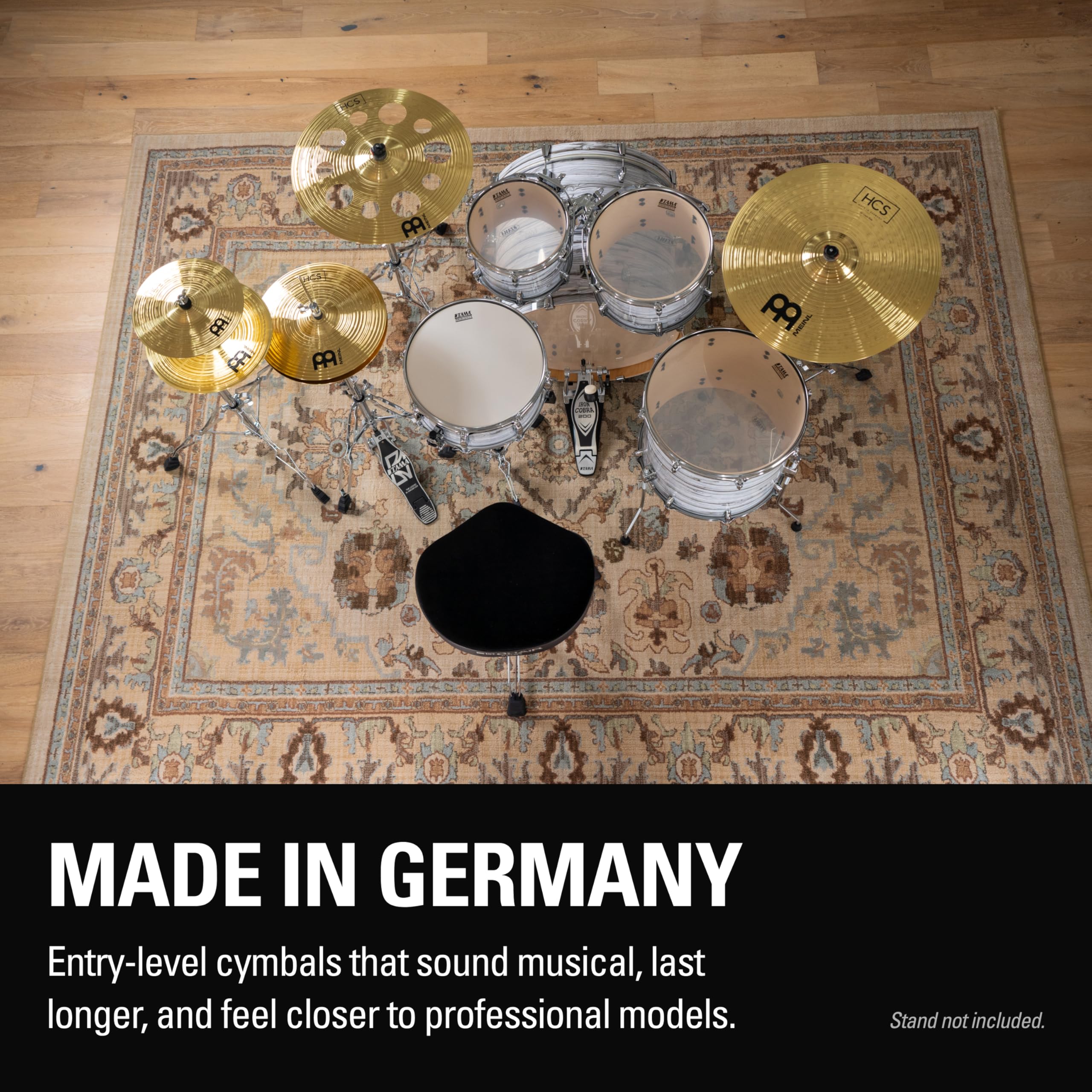 Meinl Cymbals HCS-FX HCS Cymbal Box Set Effects Pack with 10″ Splash, 12″ China, Plus a FREE Cymbal Stacker (VIDEO)
