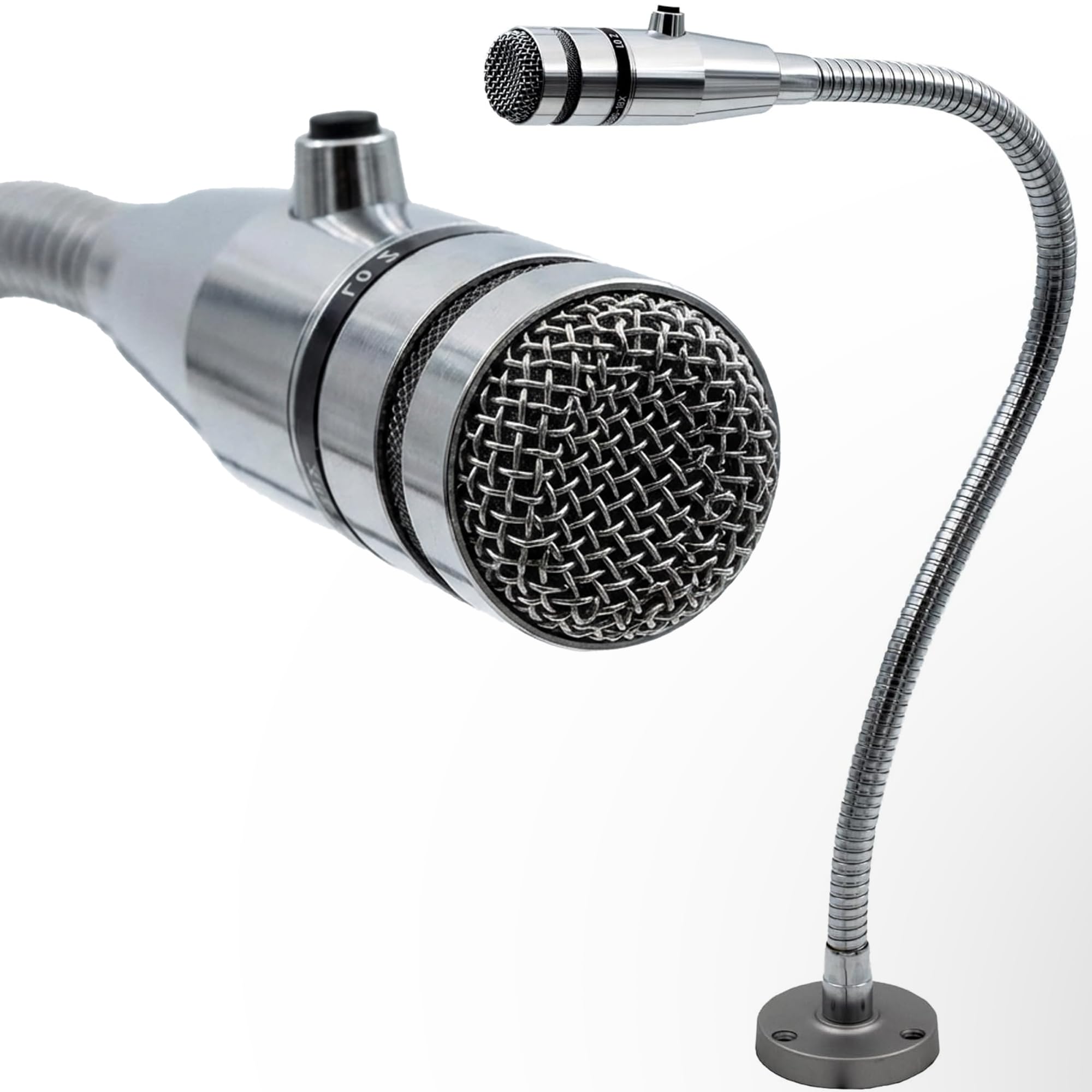 REBUILD SKILLS Push-to-Talk Microphone RBX-515SBG-18X Compatible with Shure 515SBG-18X for use in Restaurants Grocery Store Drive Thru – 20″ Gooseneck, Mount Attached and 6½’ Cord