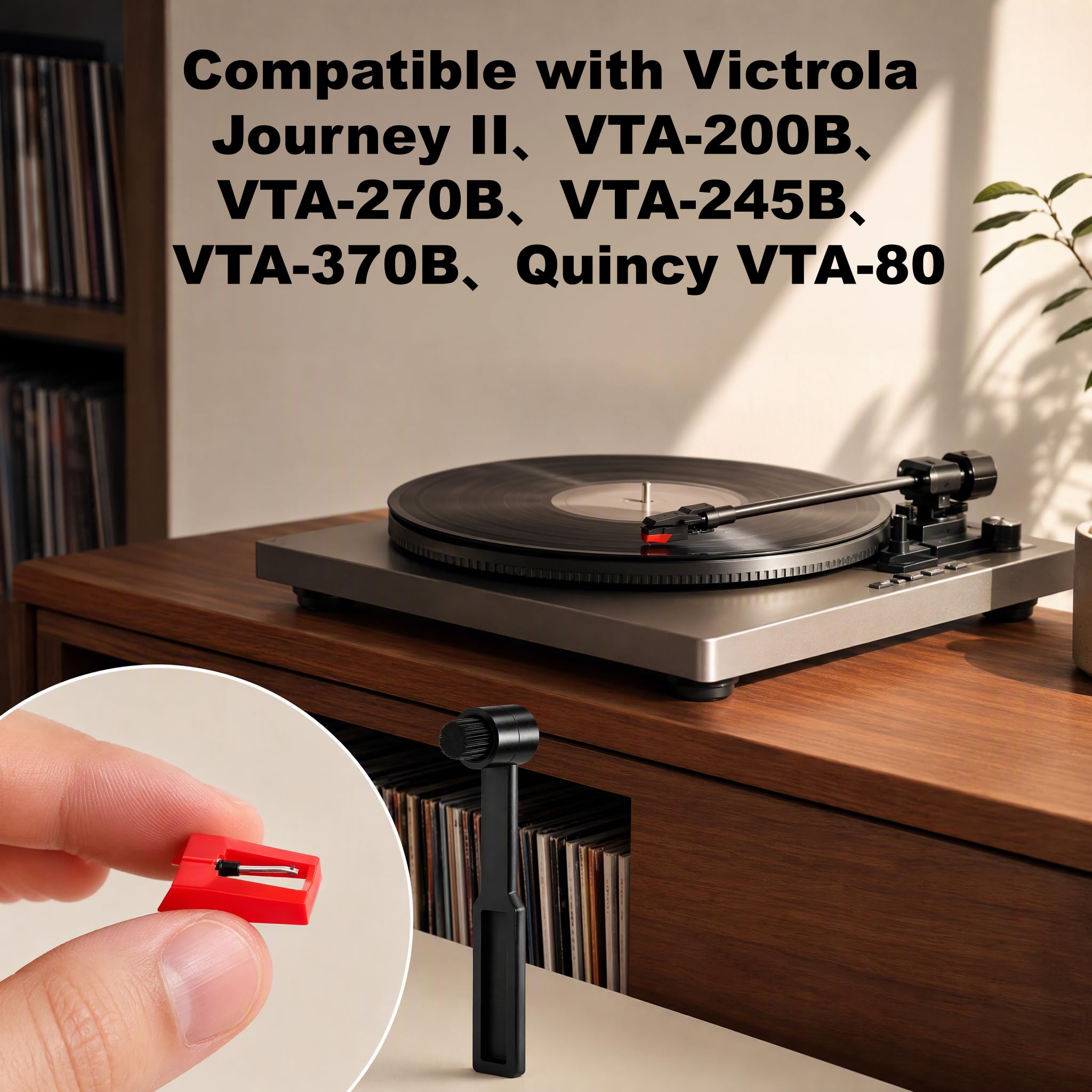 Record Player Needles Replacement for Victrola Journey II、VTA-200B、VTA-270B