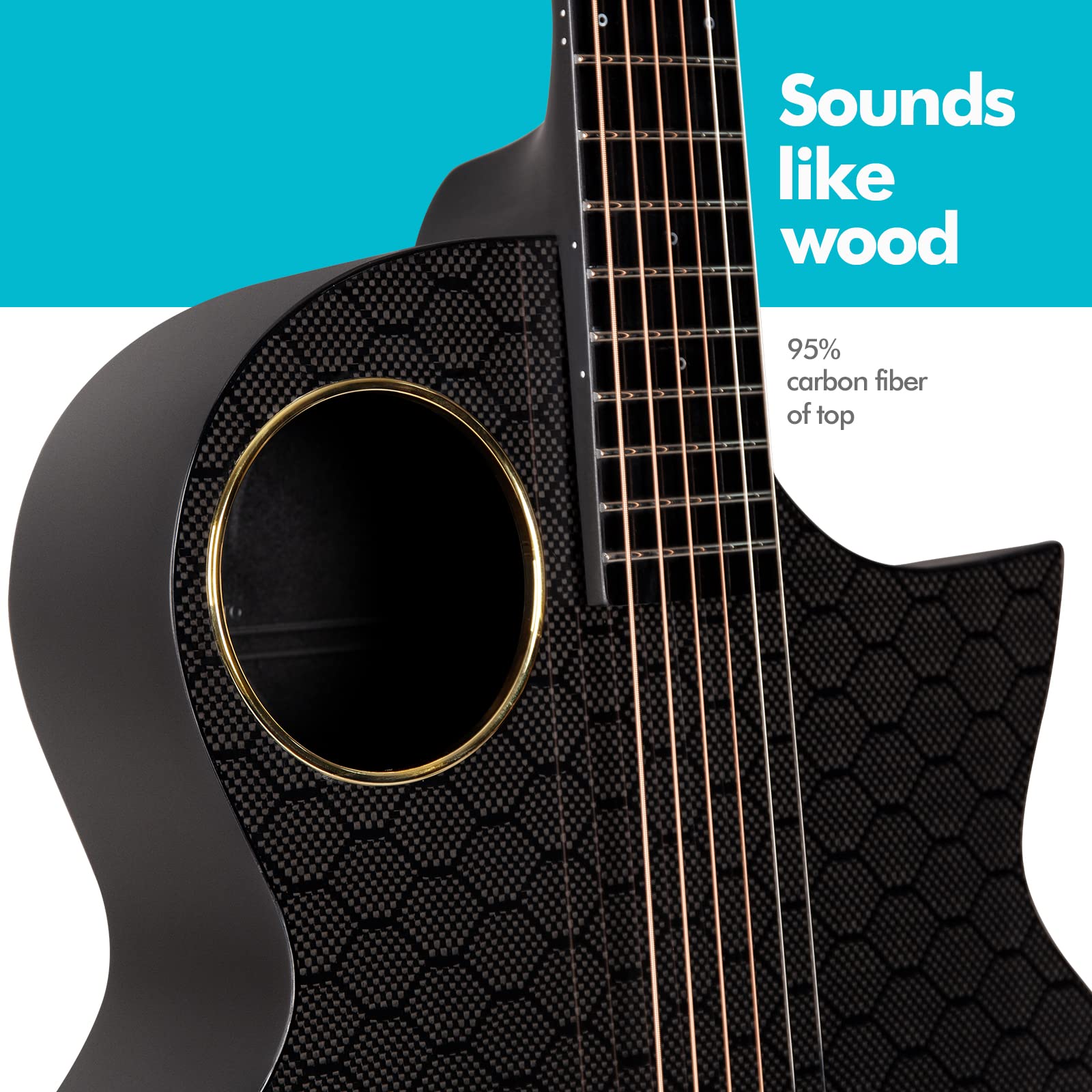 Enya X4 PRO 41-Inch Carbon Fiber Acoustic-Electric Guitar