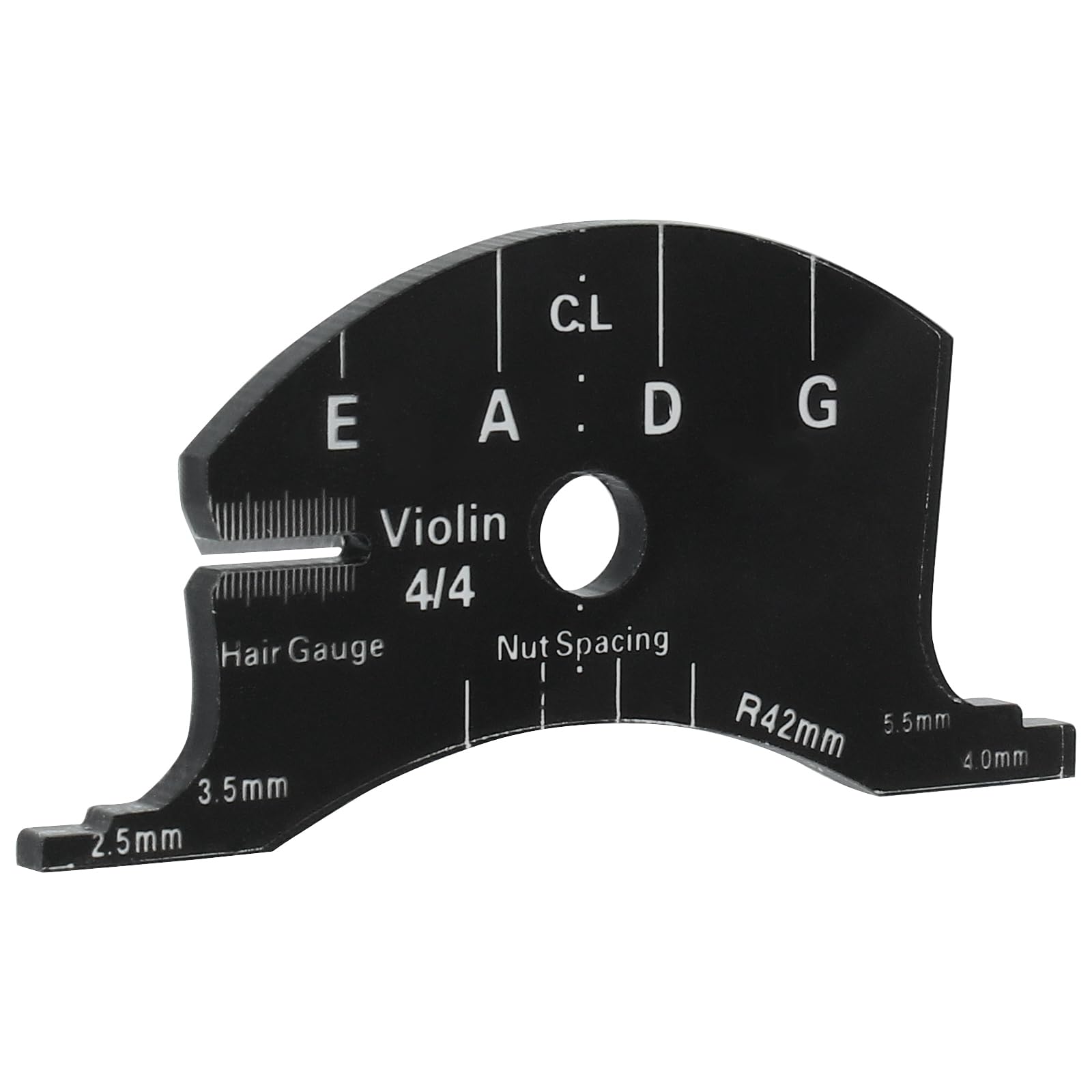 Piutouyar Black 4/4 Violin Bridges Fingerboard Repair Reference Tool