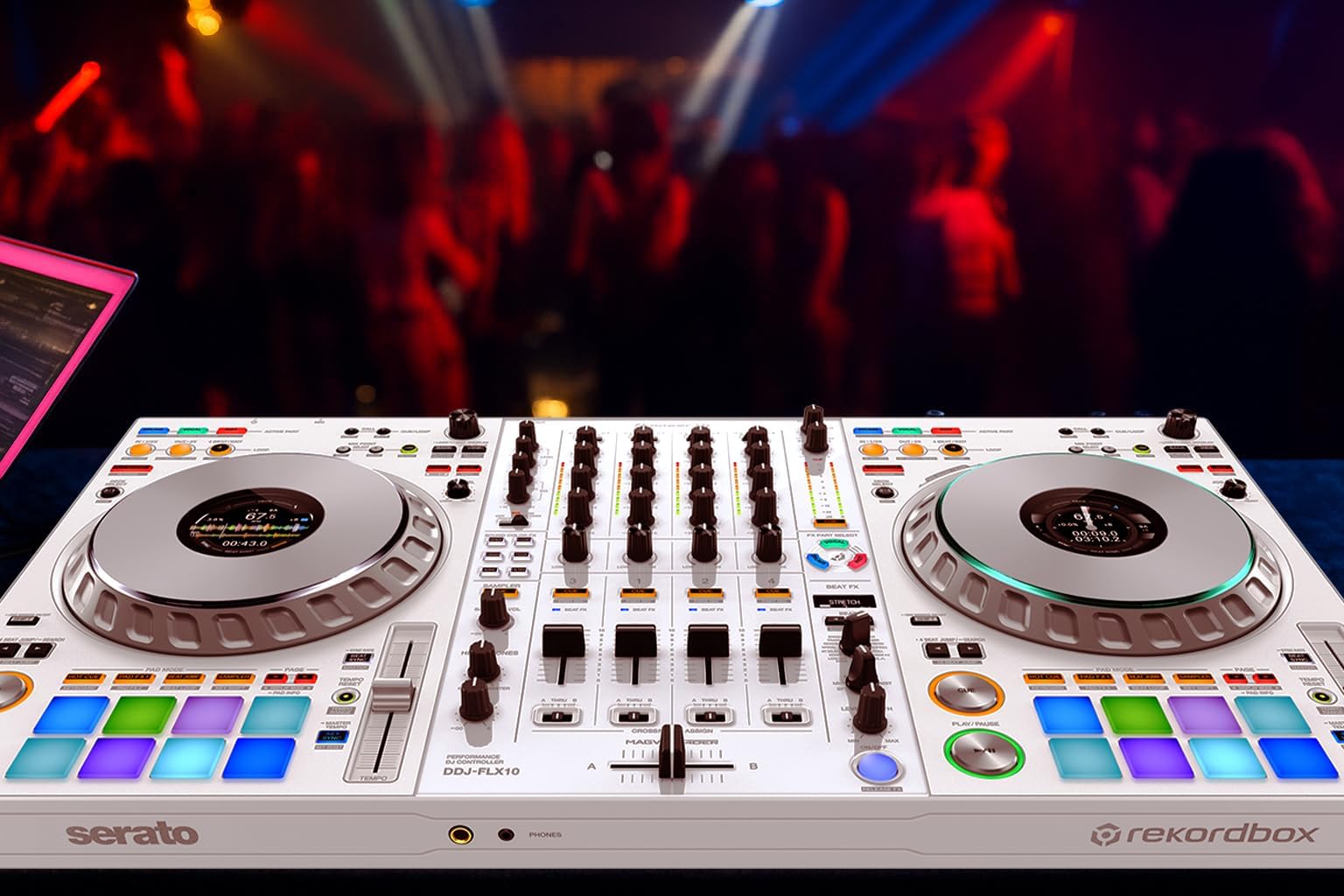Pioneer DJ DDJ-FLX10 4-Channel Professional DJ Controller – White