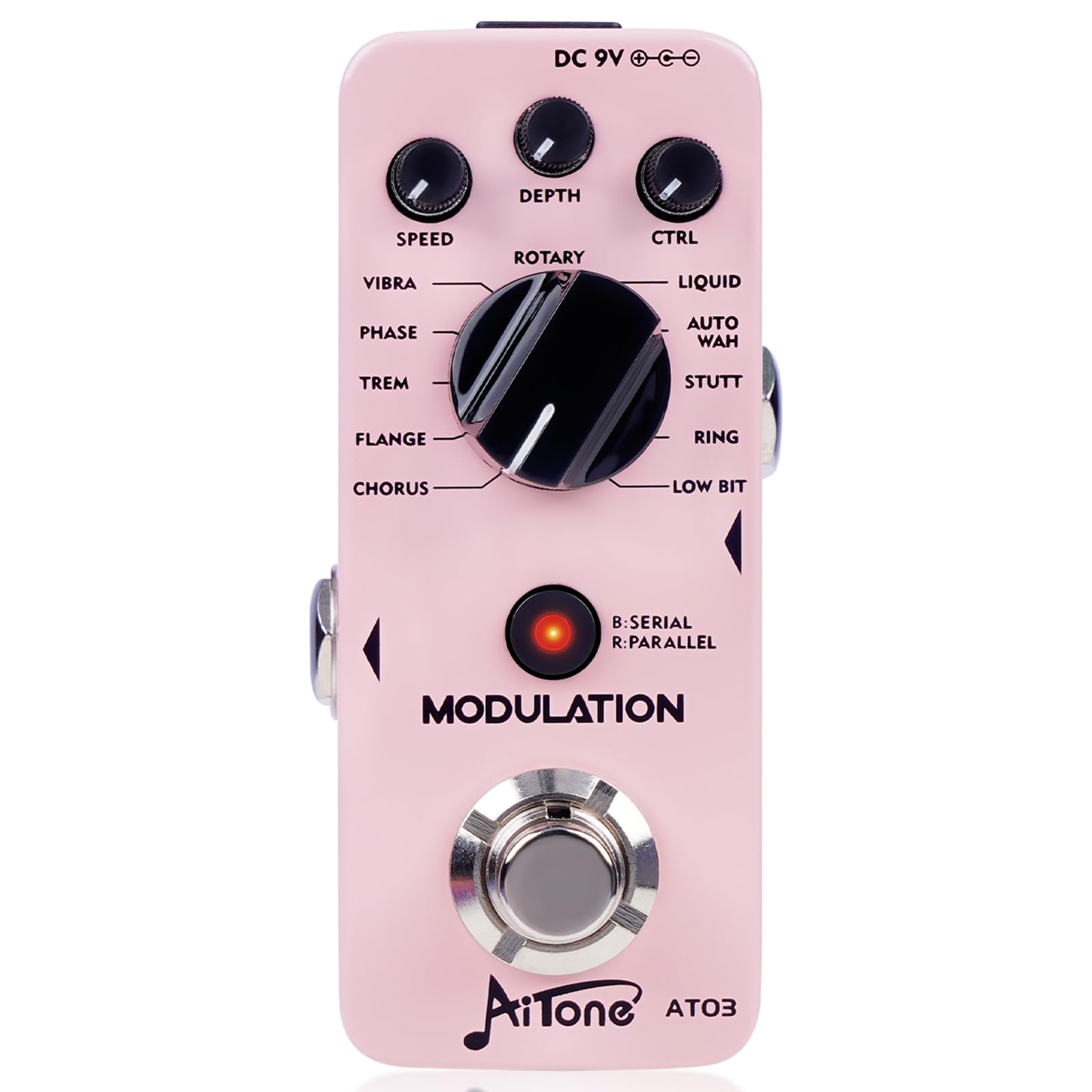 AITONE Guitar Modulation Pedal, 11 Effects, Chorus Flanger Phaser (AT-03)