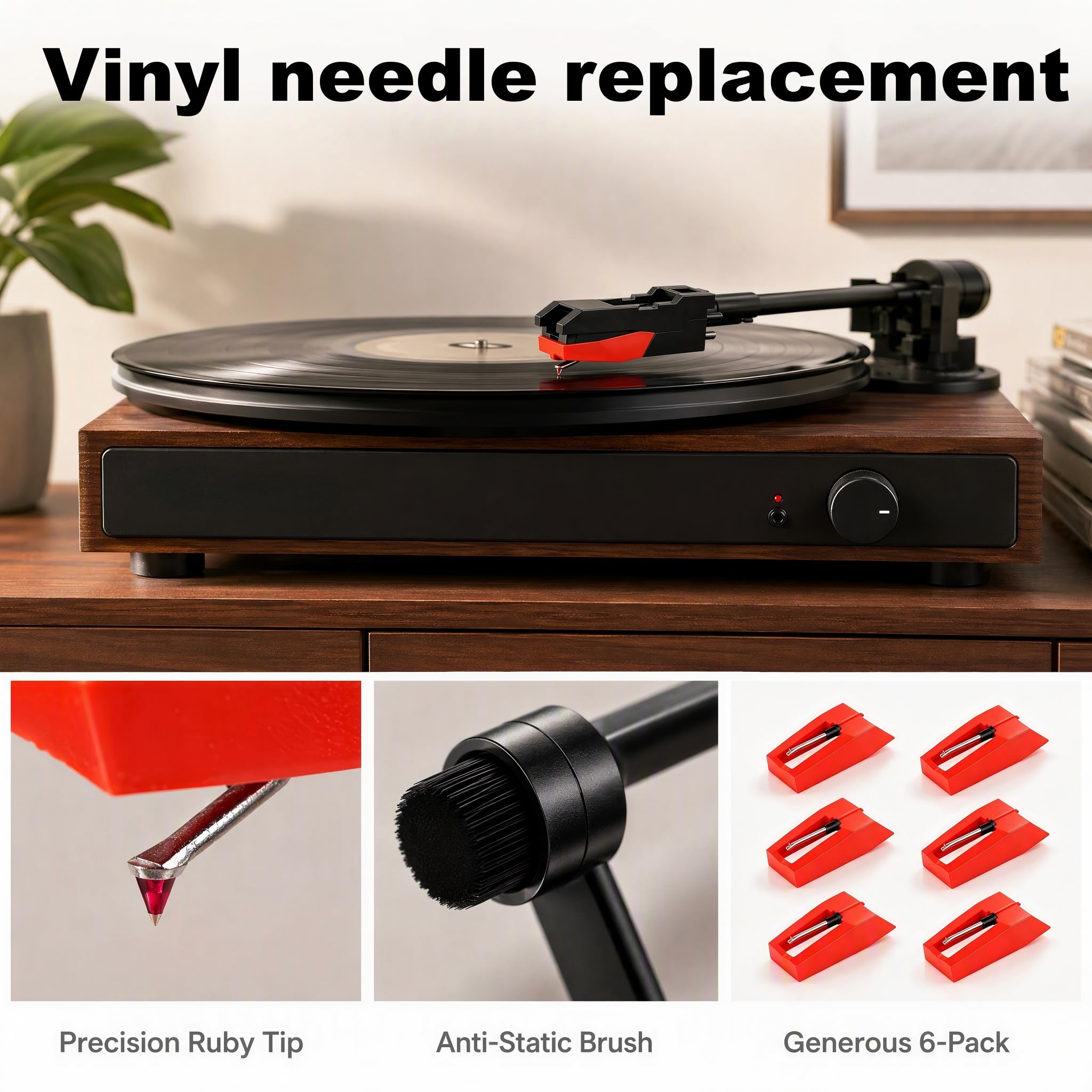Record Player Needles Replacement for Victrola Journey II、VTA-200B、VTA-270B