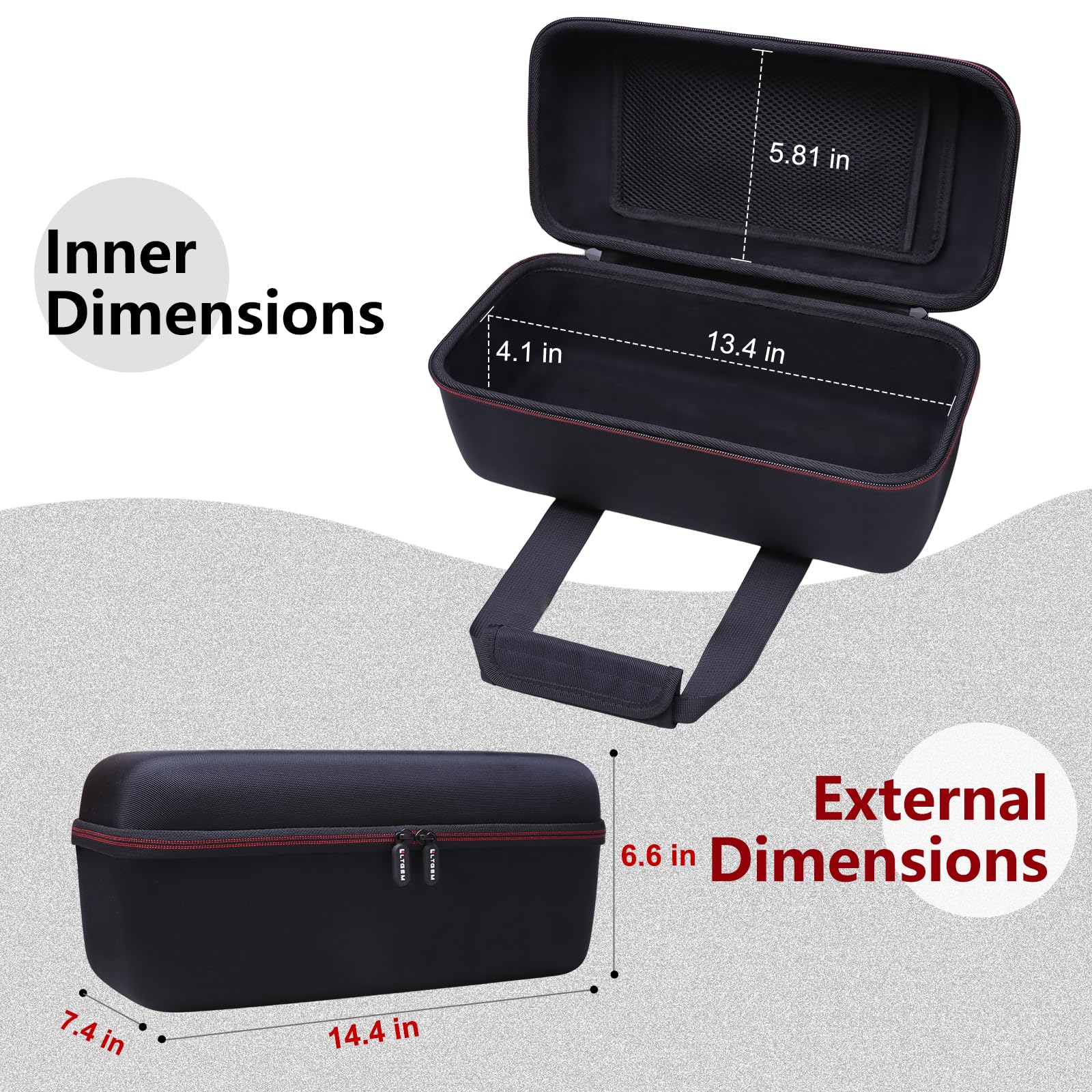 LTGEM Case Compatible with Behringer X Air XR18 / XR16 / XR12 Digital Mixer(Case Only)