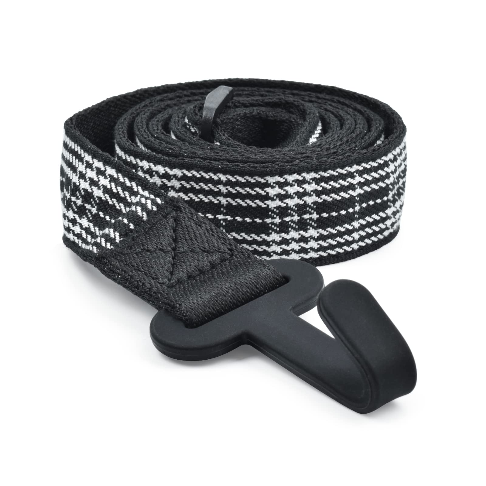 CLOUDMUSIC Ukulele Strap Clip On, Black Strip