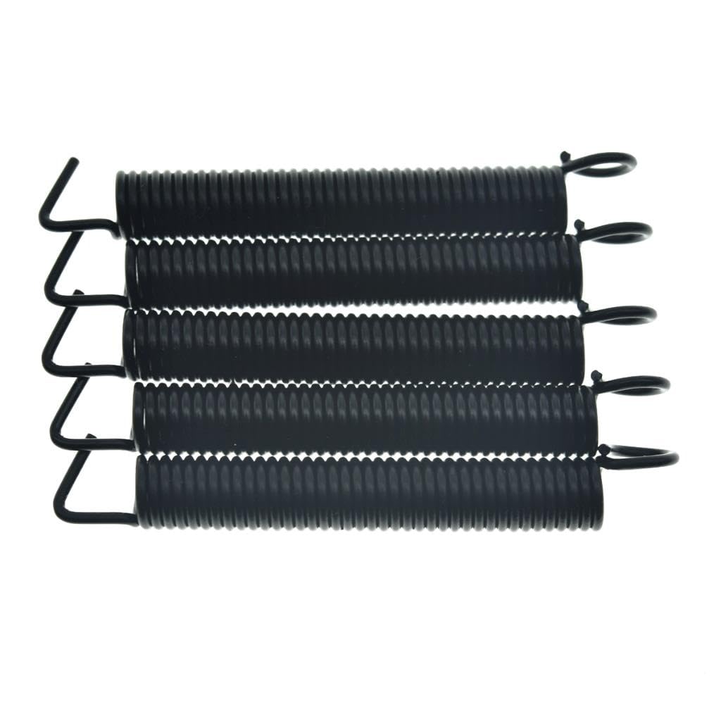 KAISH Set of 5 Premium Noiseless Tremolo Springs Tremolo Bridge Tension Spring for FR/ST/Strat Tremolos Black Standard Tension
