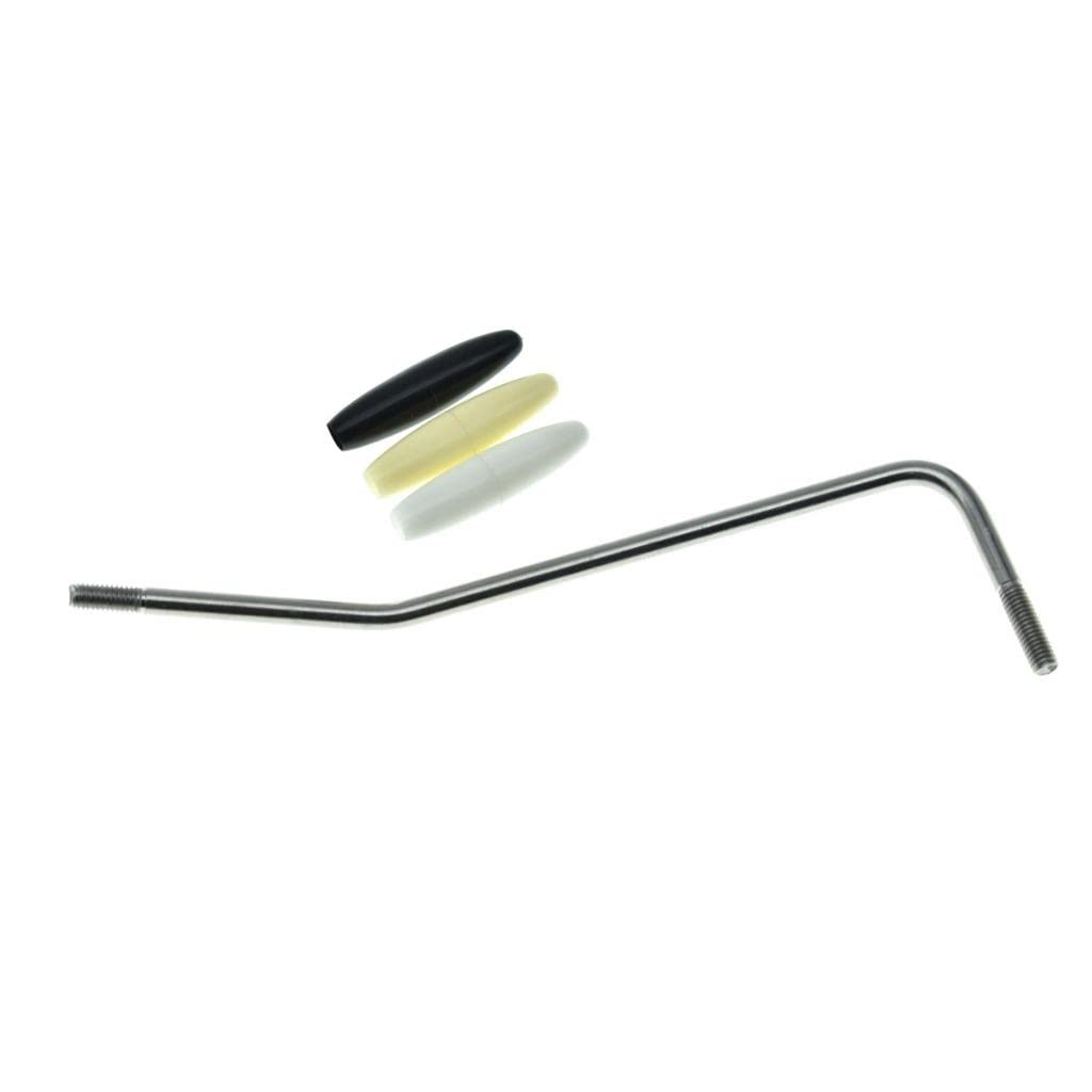 KAISH Stainless Steel USA Thread Tremolo Trem Arm Whammy Bar Fits American/Mexican Standard or Vintage Strat Nickel with 3 Tips