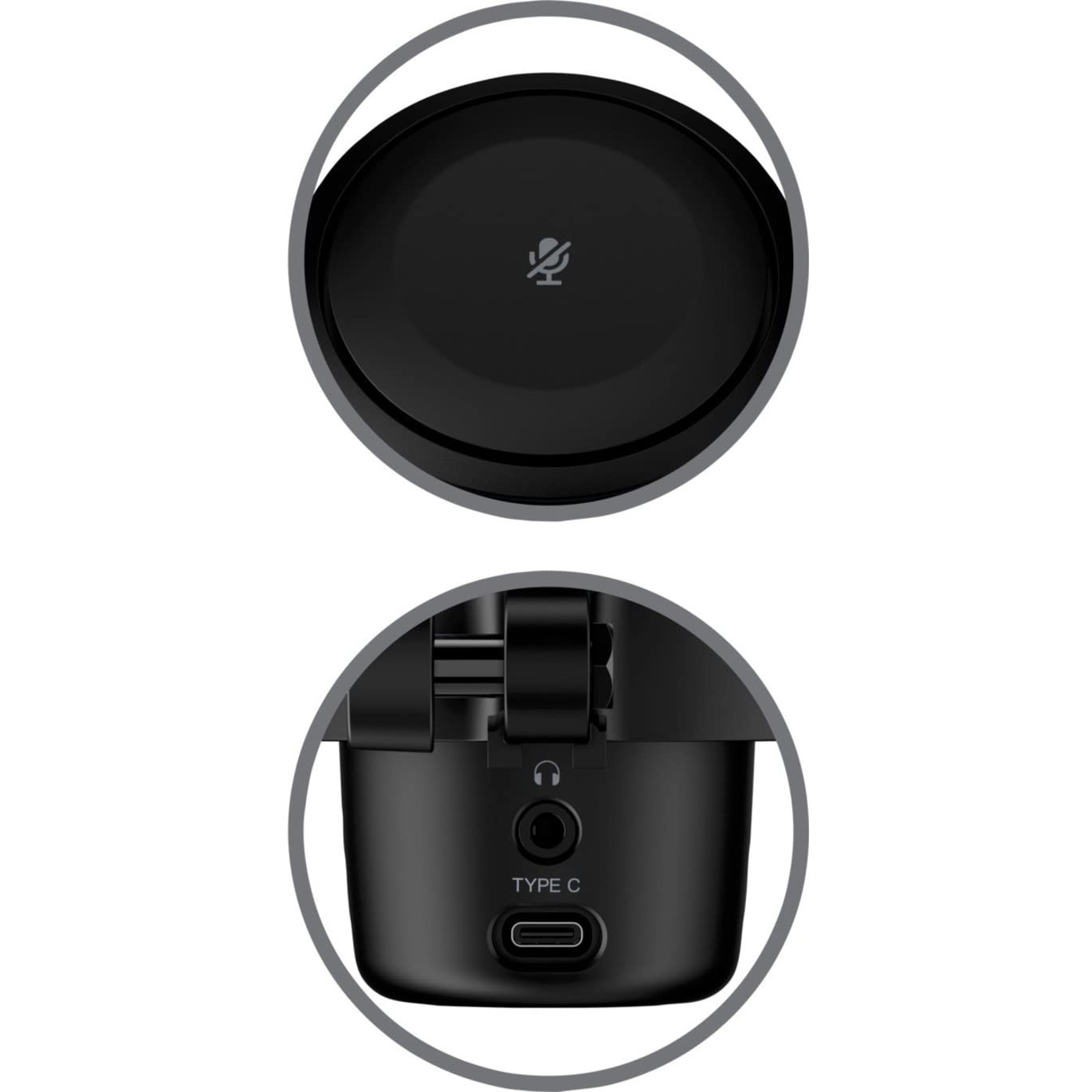 HyperX Duocast Omnidirectional USB Microphone RGB Lighting Black (Renewed)