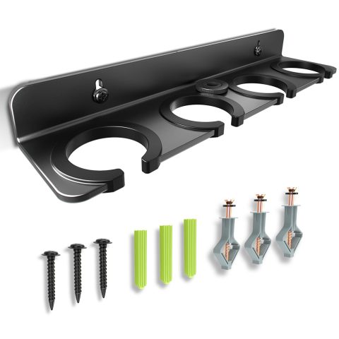 Multi Mic Holder for Stand, Wall Mounted, for 4 Handheld Wired/Wireless Mic