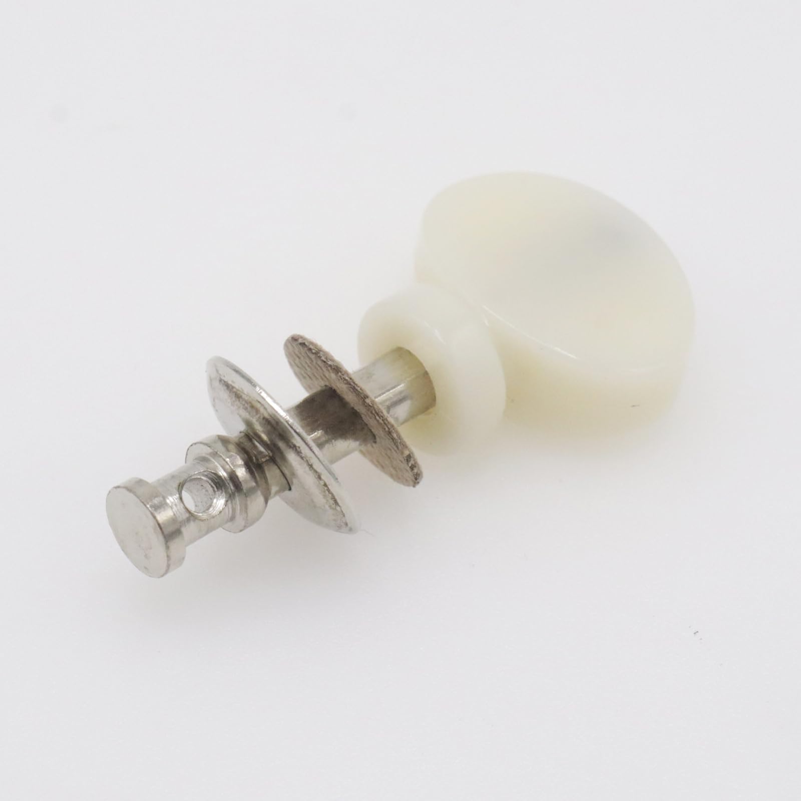 CashBeat 4Pcs Ukulele Tuning Pegs, White Metal Machine Heads Tuners