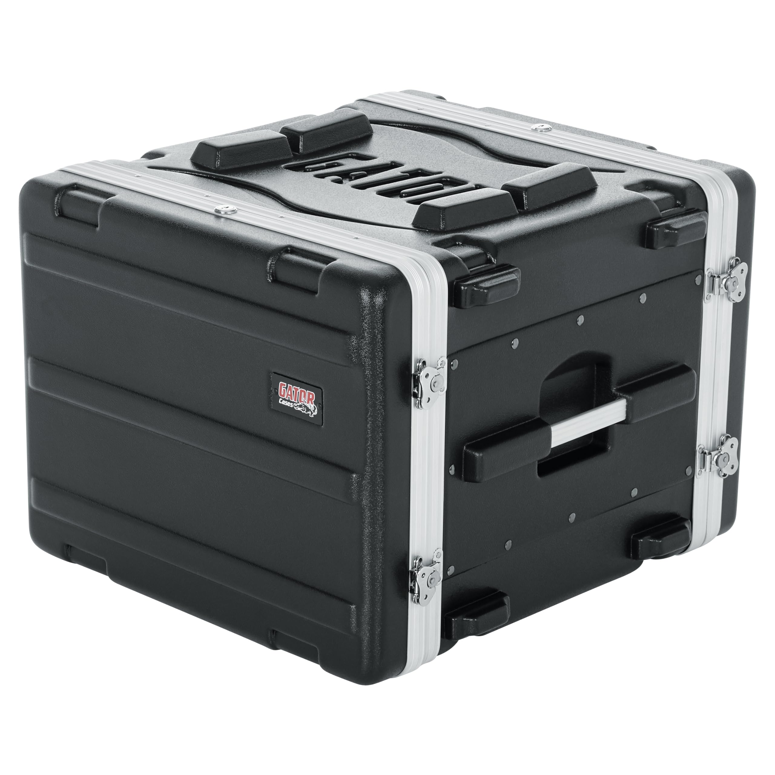 Gator Cases Lightweight Molded 8U Rack Case with Heavy Duty Latches; Standard 19.25″ depth, 8U (GR-8L)