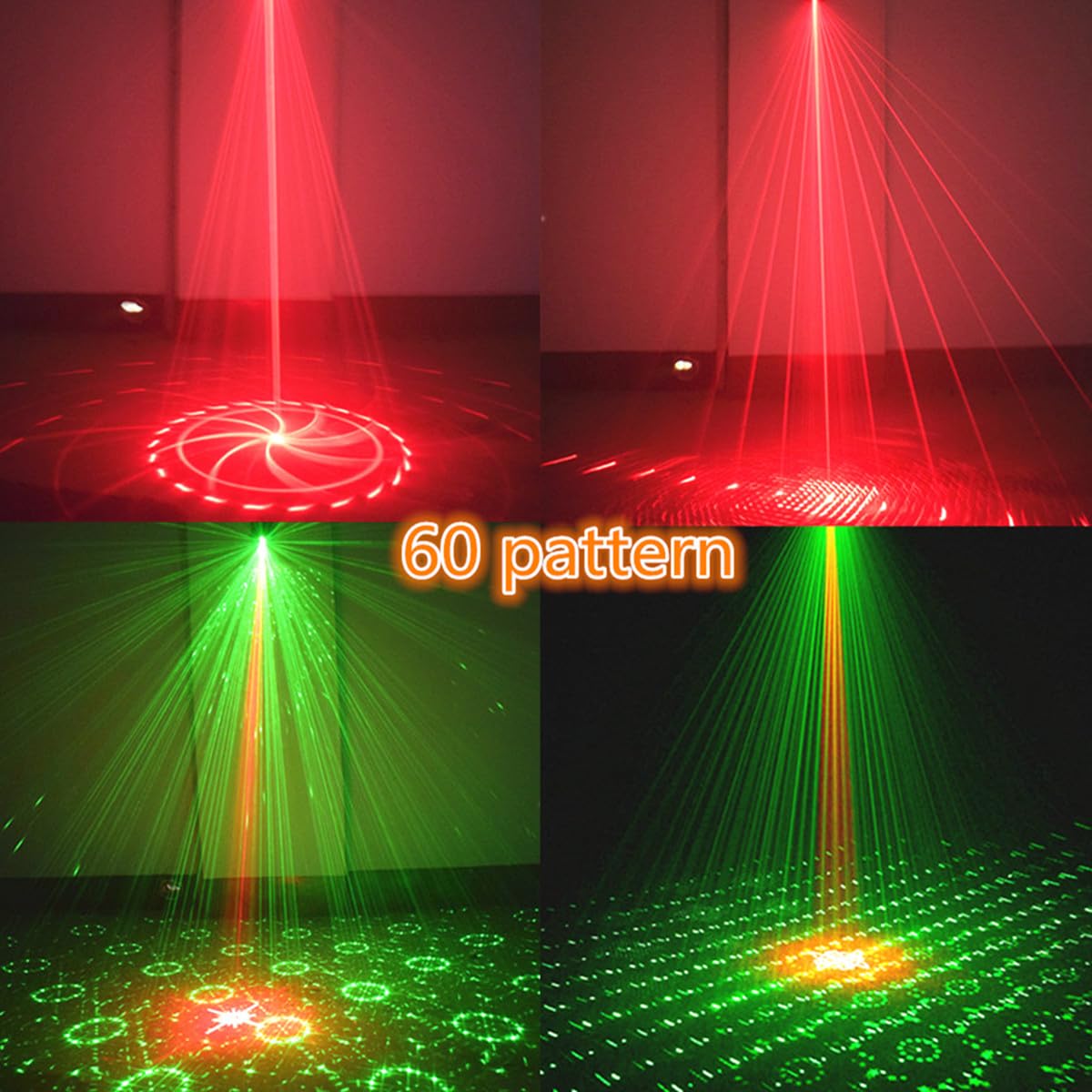 Party light DJ disco lights, laser stroboscopic light USB-powered projectors and remote controls, portable family gatherings, camping, Christmas and Halloween illuminated parties, festival small gifts