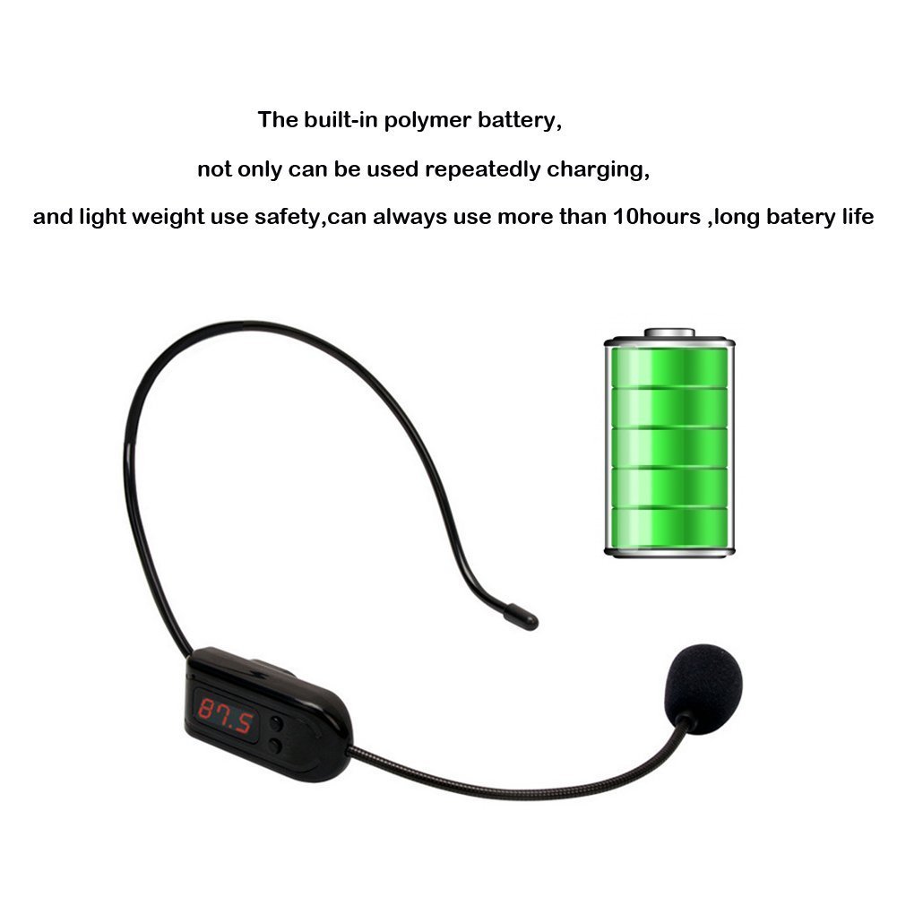 TiKeDa Wireless FM Condenser Microphone Headset